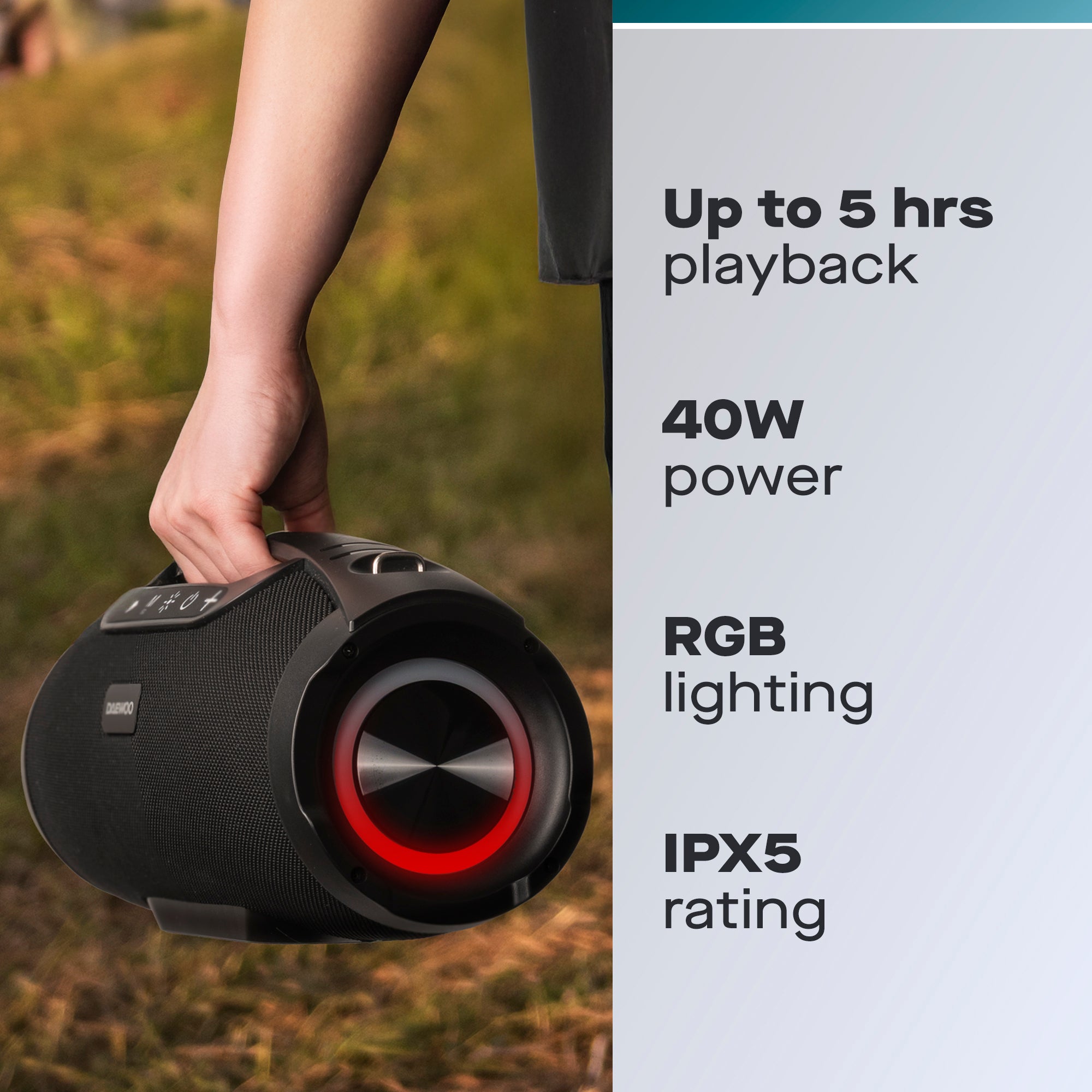 Daewoo Boom Beat Pro 40W Bluetooth Boombox Speaker