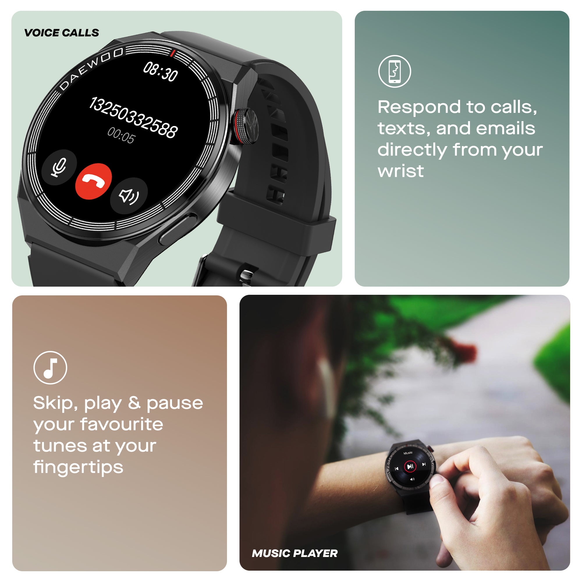 Daewoo CNX+ Smartwatch with Voice Call Function