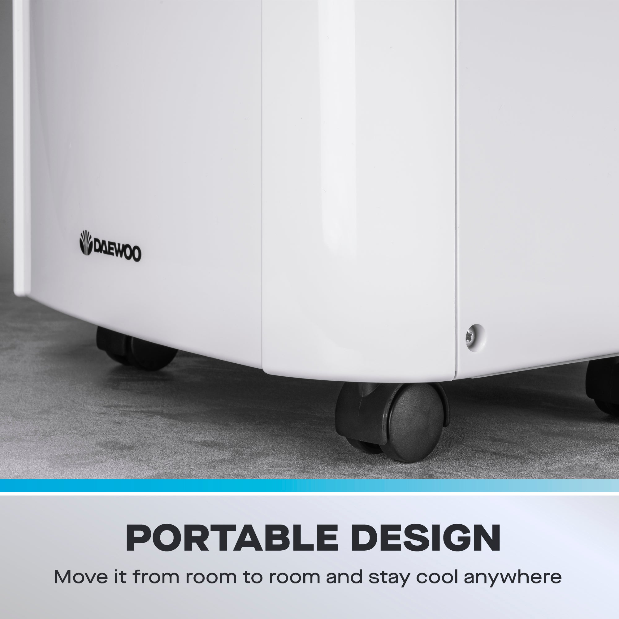 Daewoo 3-in-1 Portable Air Conditioner with Fan & Dehumidifier, 5000 BTU