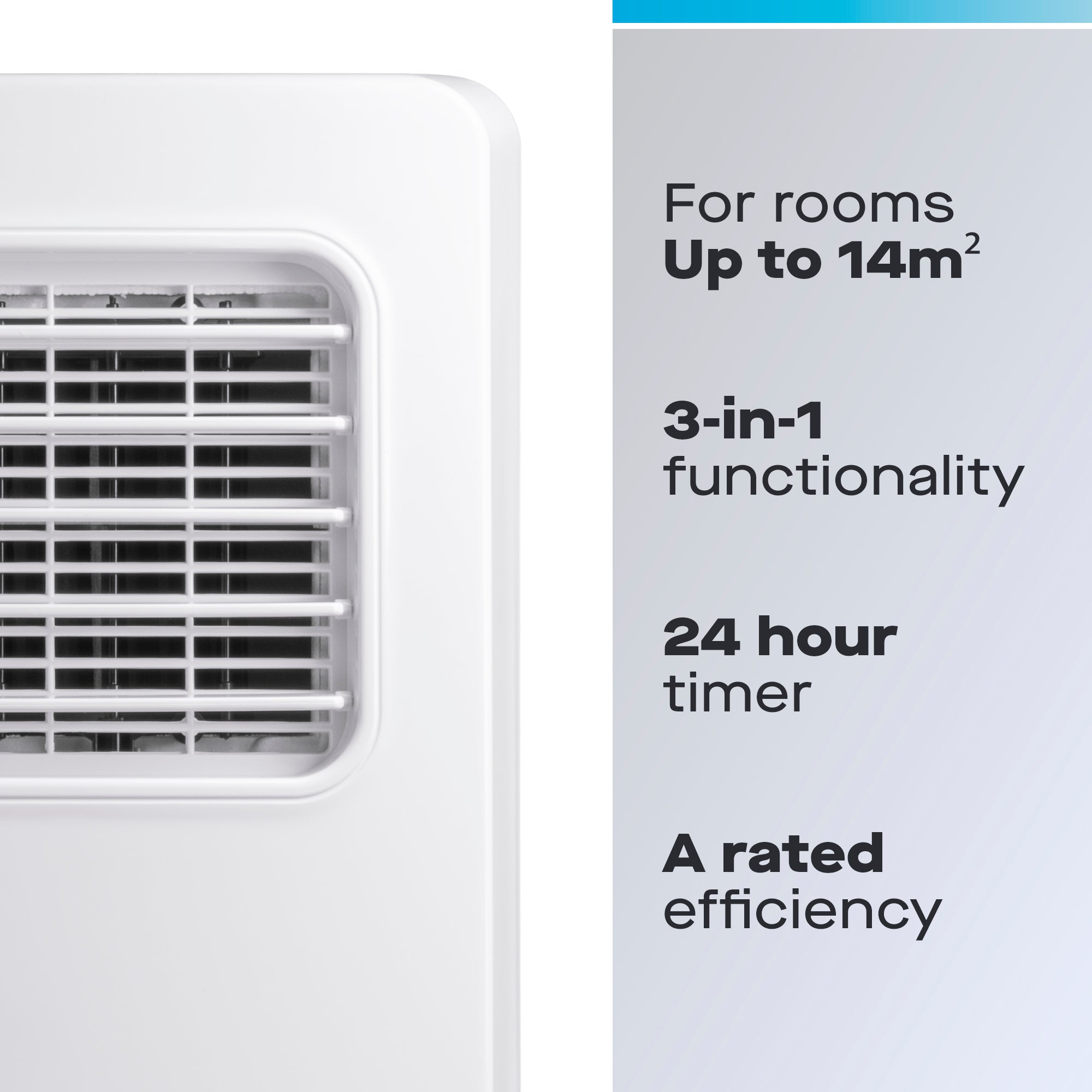 Daewoo 3-in-1 Portable Air Conditioner with Fan & Dehumidifier, 7000 BTU