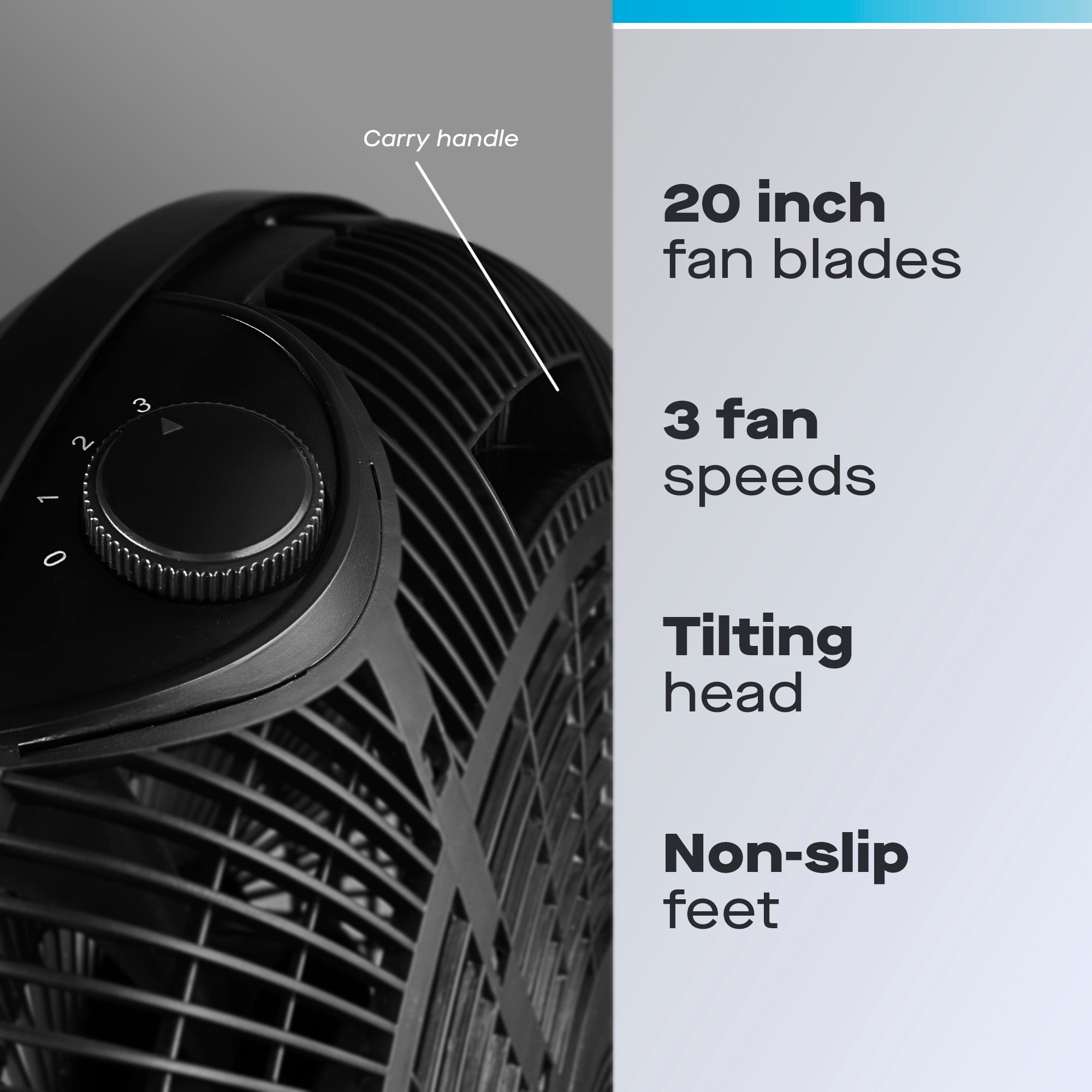 Daewoo 20" High Velocity Floor Fan