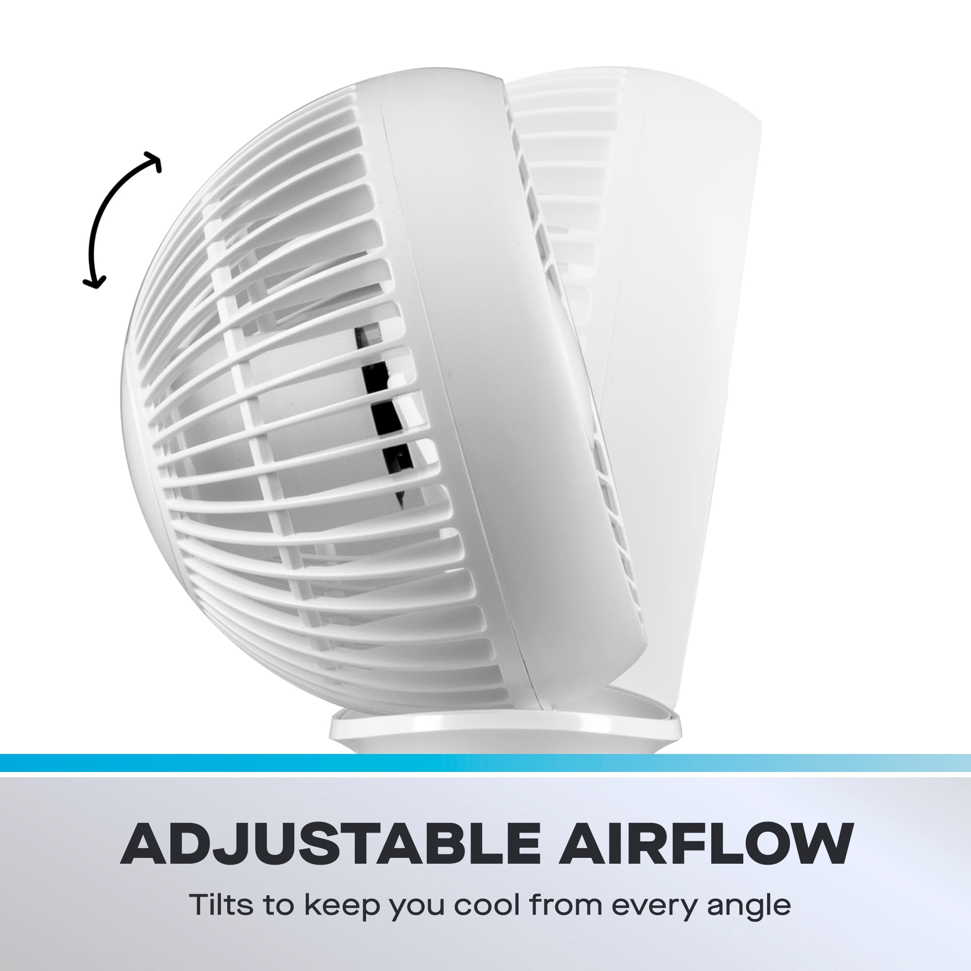 Daewoo 4-Inch Portable Rechargeable Desk Fan