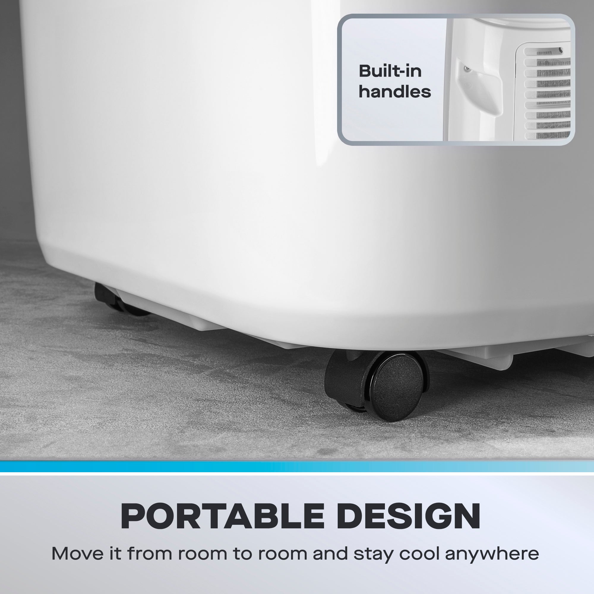 Daewoo 4-in-1 Portable Air Conditioner with Heater, Dehumidifier & Fan, 12000 BTU