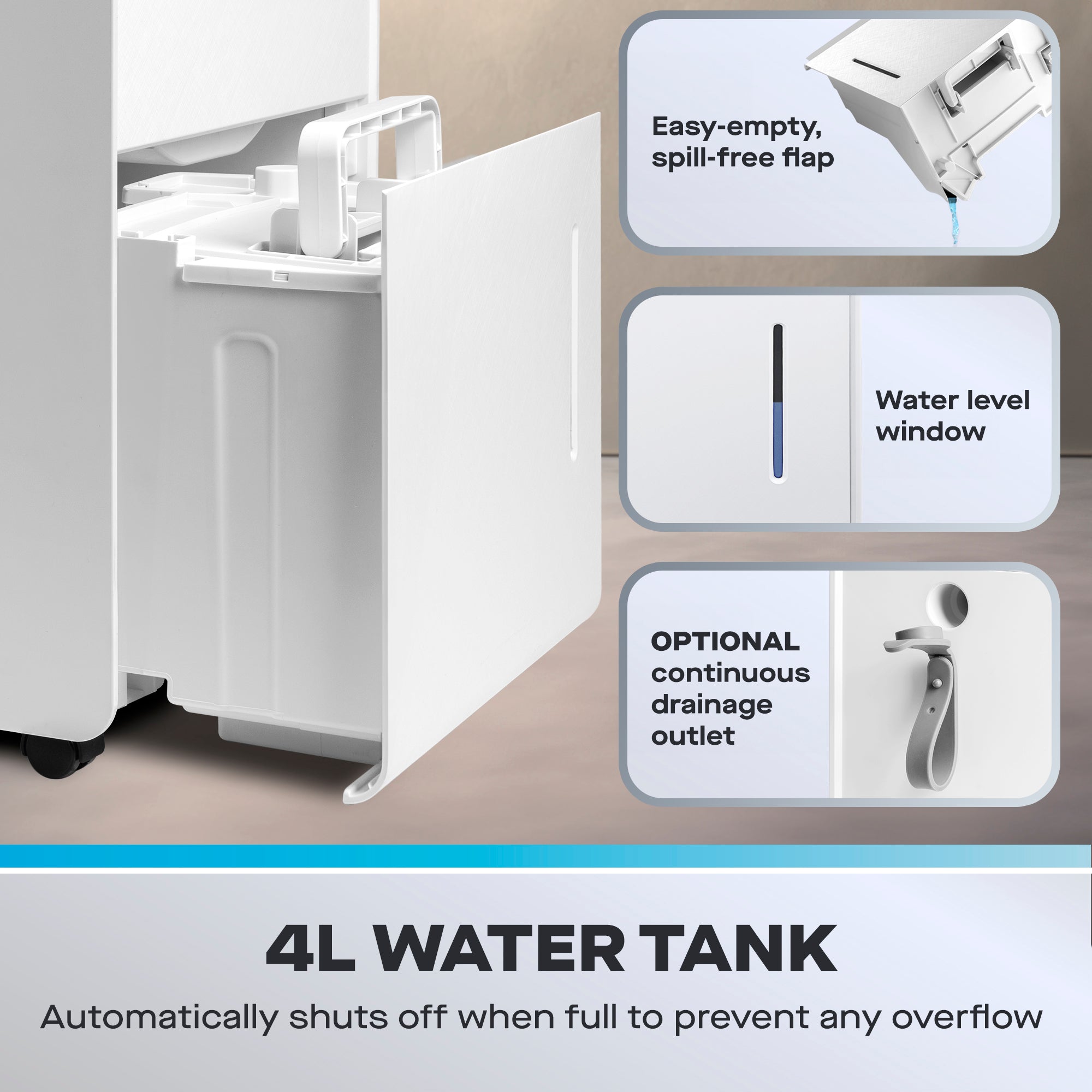 Daewoo 30L Dehumidifier with Air Purifier