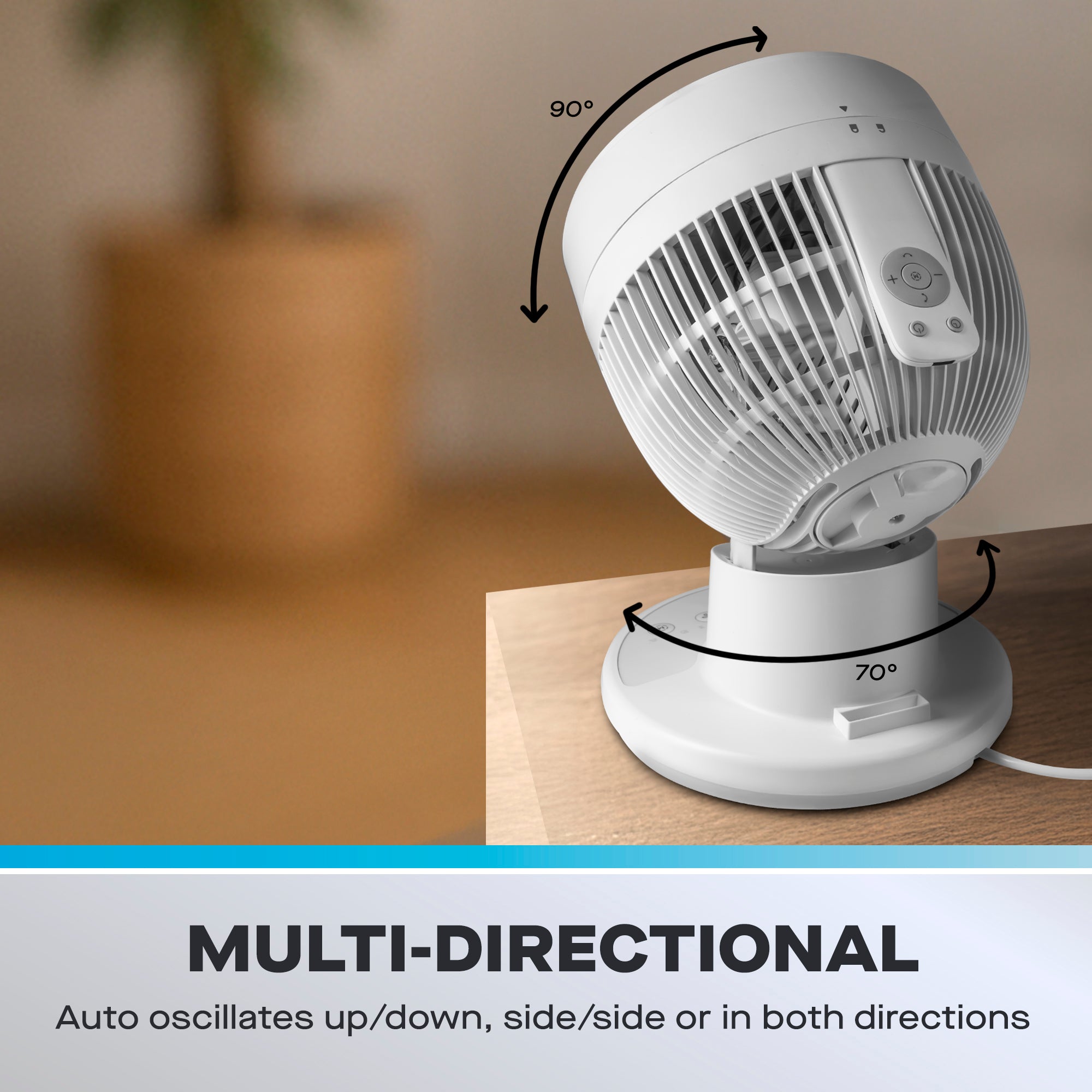 Daewoo 8" Air Circulator Desk Fan