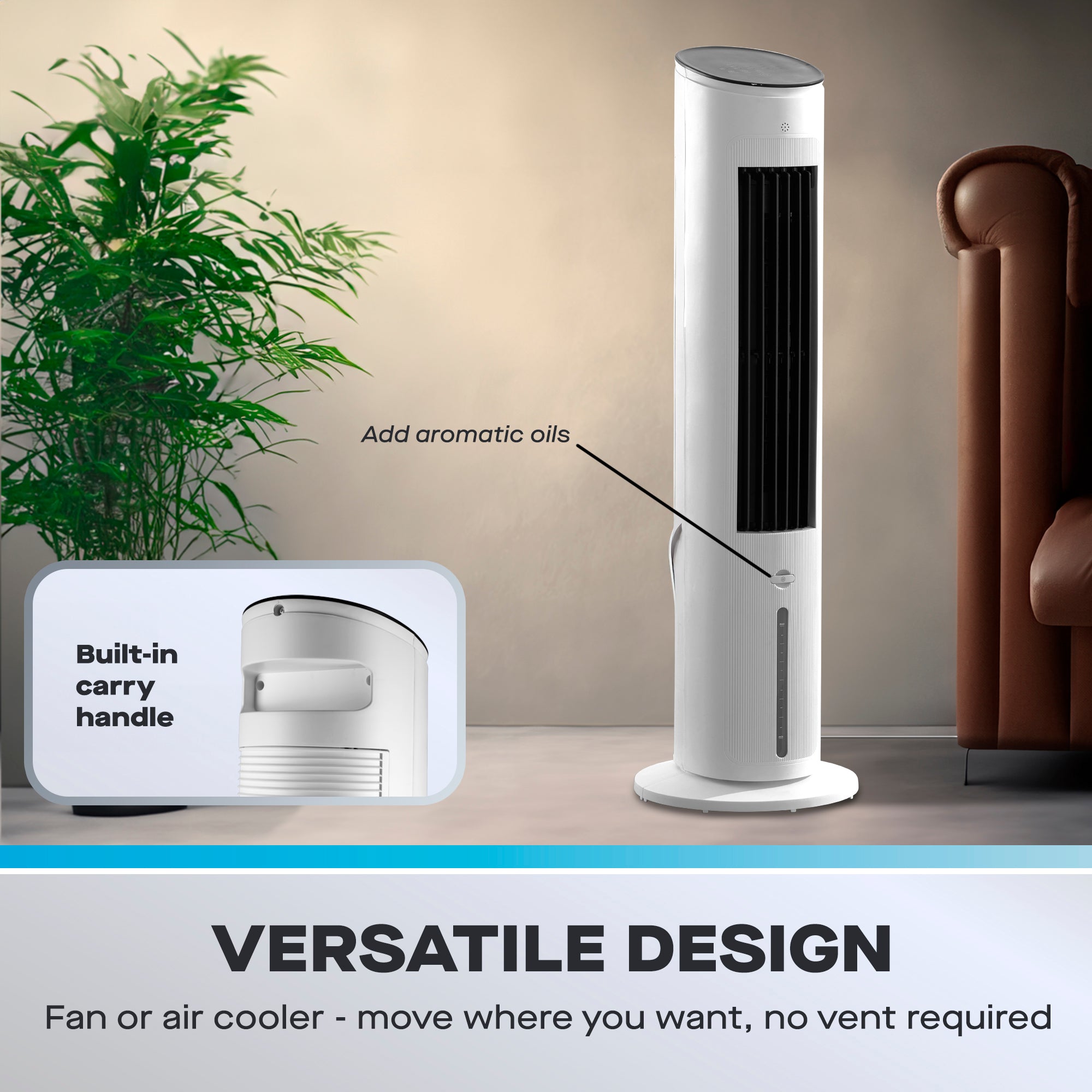 Daewoo 3-in-1 4L Tower Air Cooler & Humidifier Fan