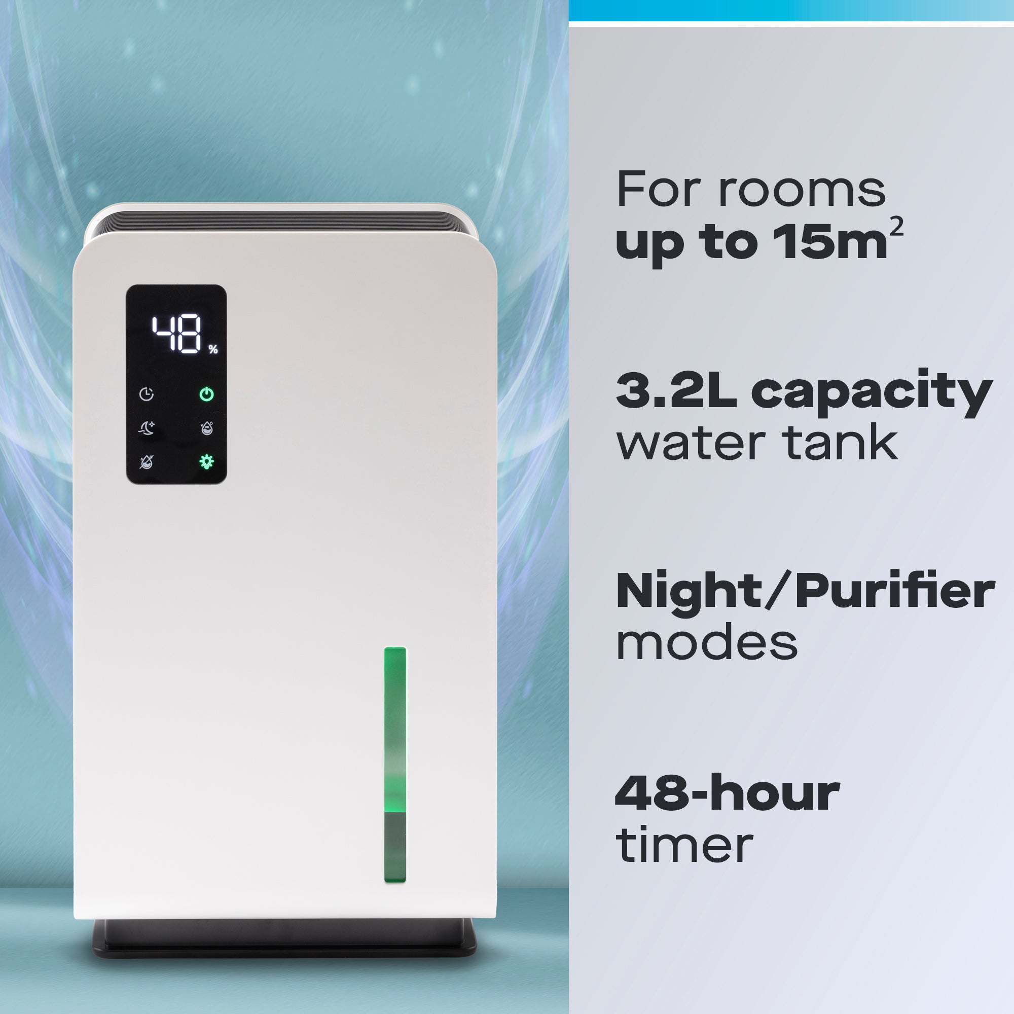 Daewoo 3.2L Dehumidifier with Air Purifier