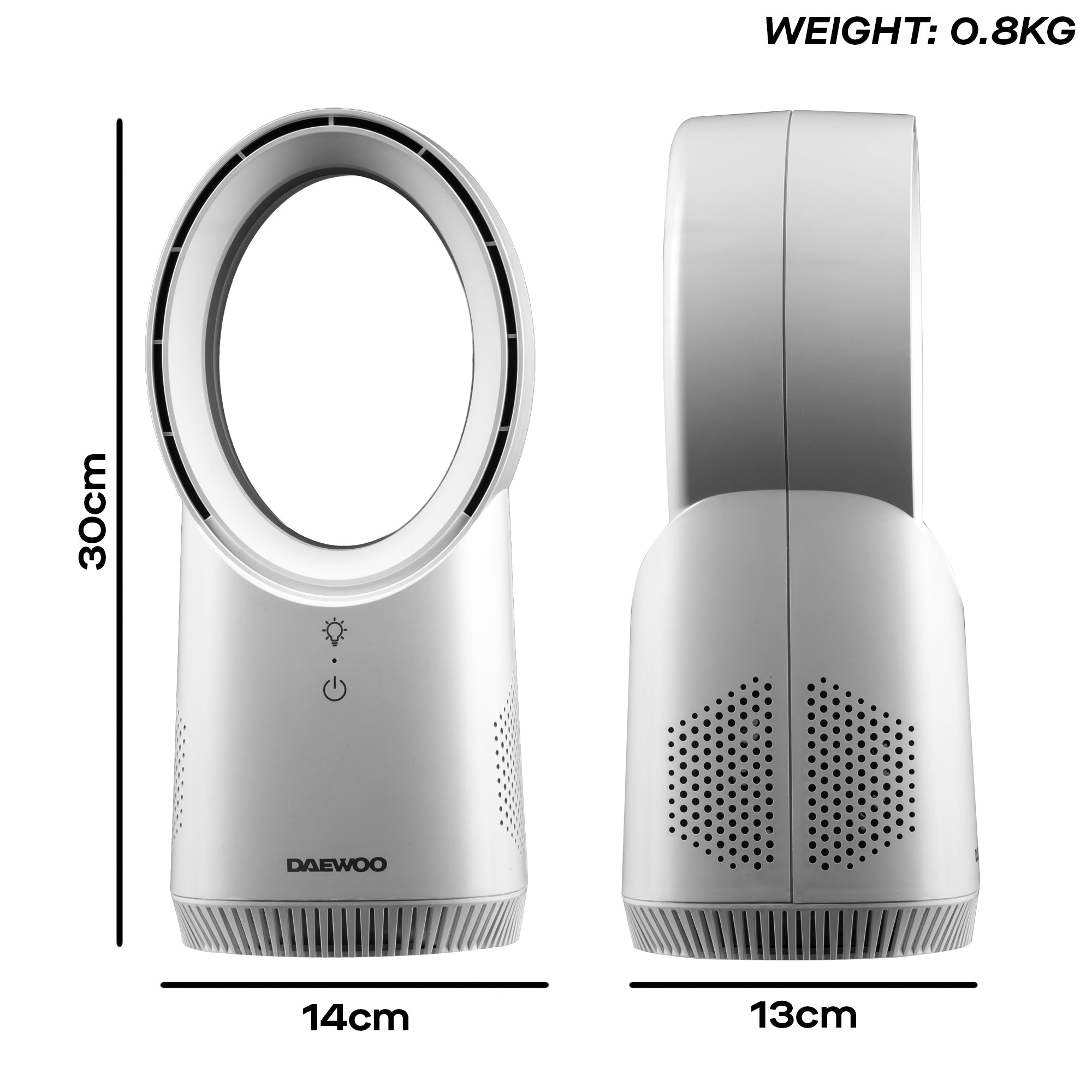 Daewoo Rechargeable Mini Desktop Bladeless Fan