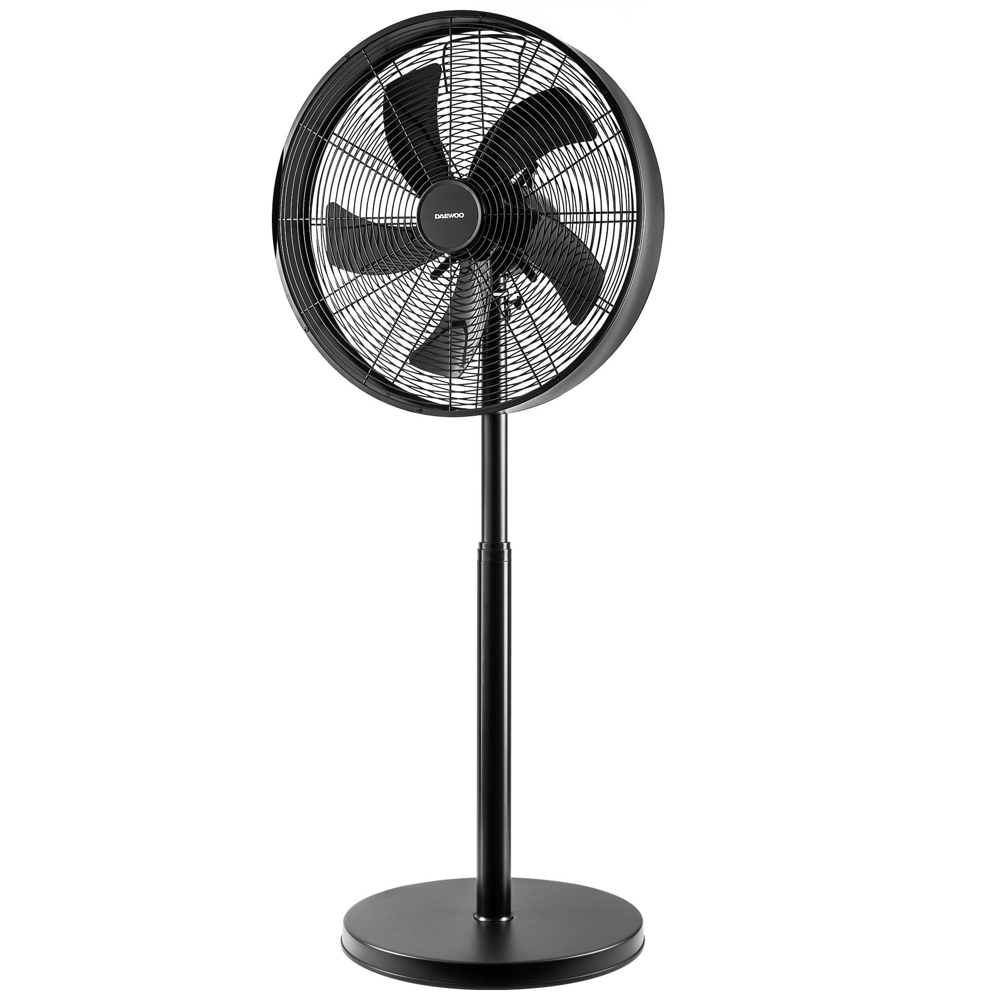 Daewoo 16" Black Metal Pedestal Fan