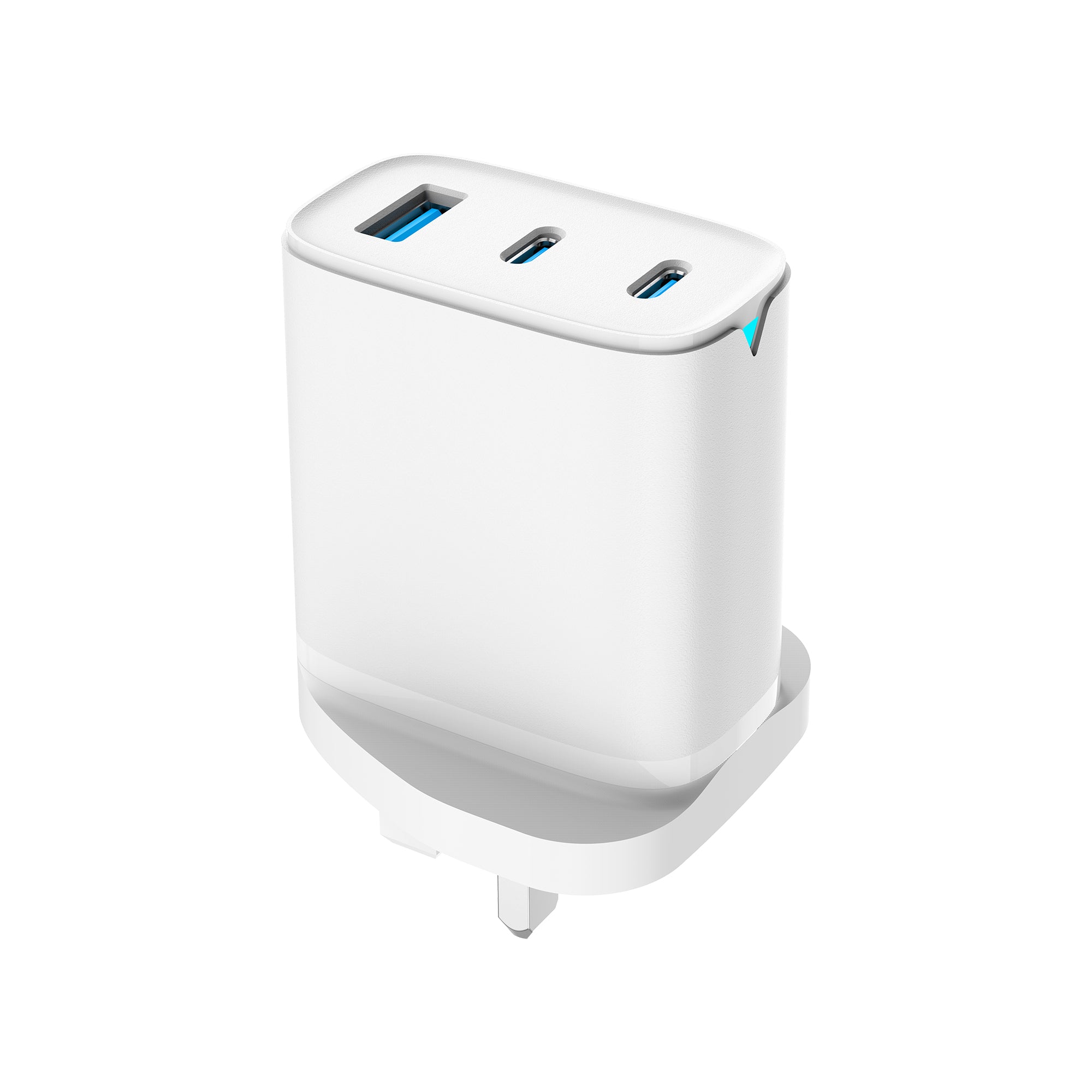 Daewoo 45W 2x USB-C & USB-A White Wall Charger Plug Socket Adaptor
