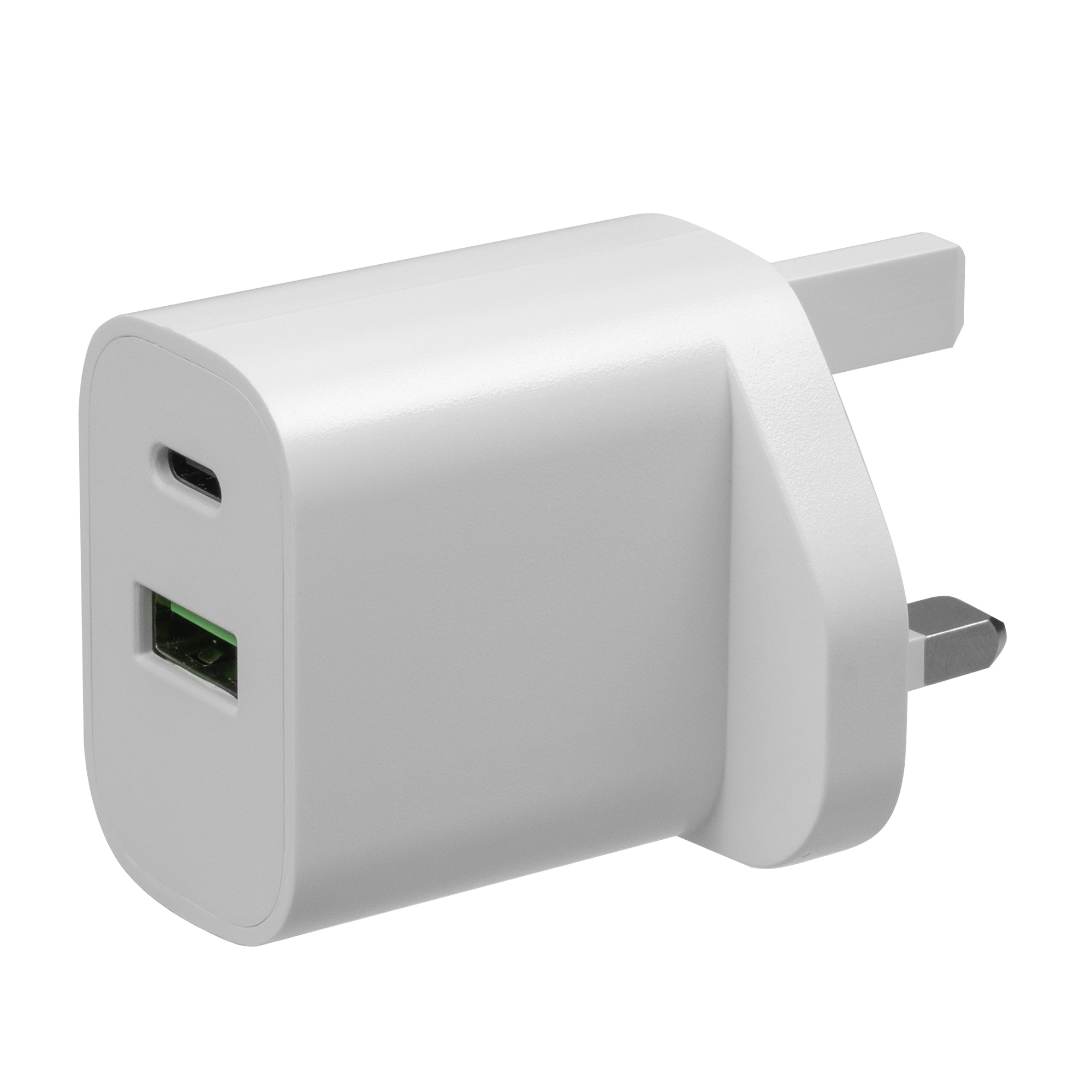 Daewoo 30W USB-C & USB-A White Wall Charger Plug Socket Adaptor