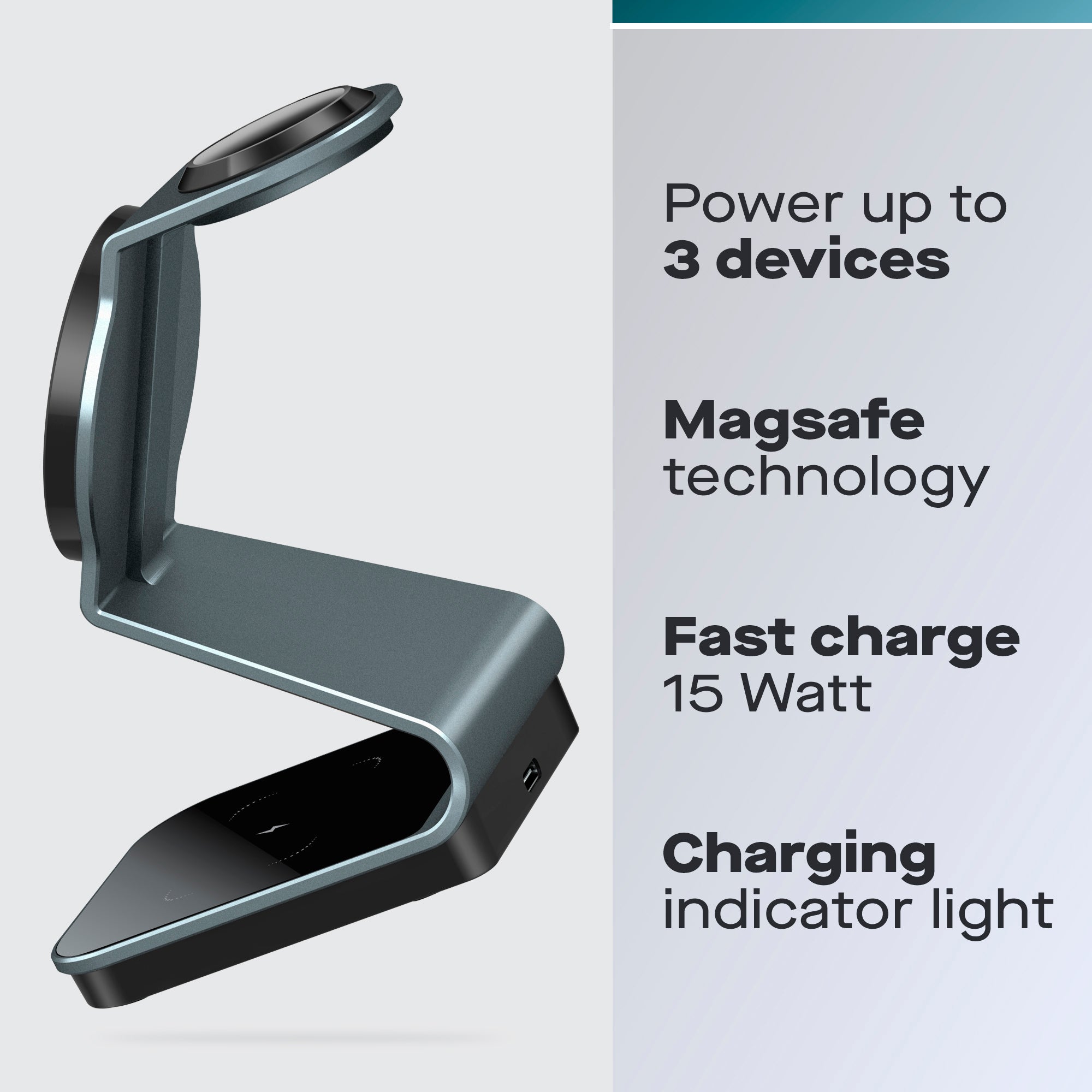 Daewoo 3-in-1 Magnetic Wireless Apple Charging Station