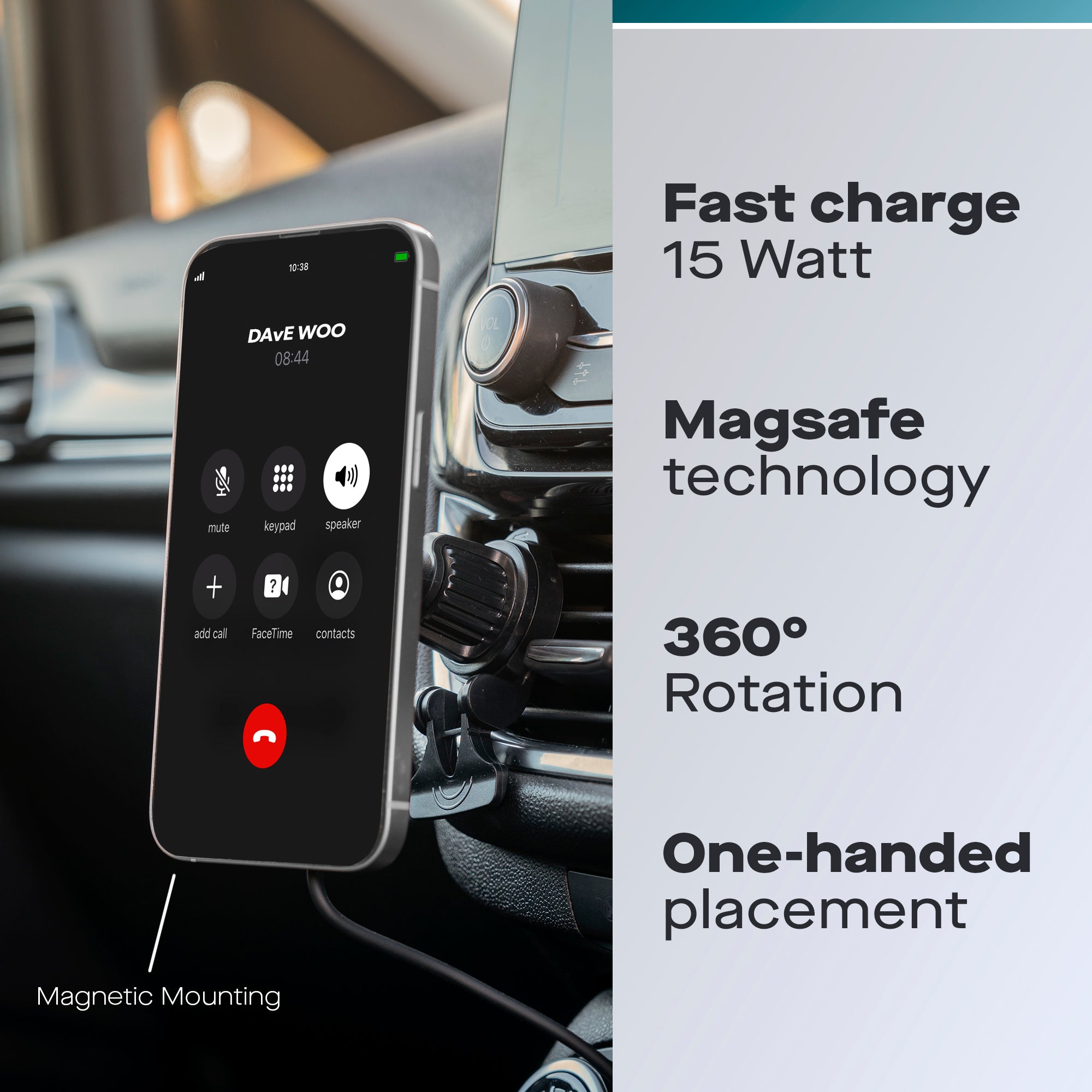 Daewoo 15W Magsafe Car Mount Phone Charger