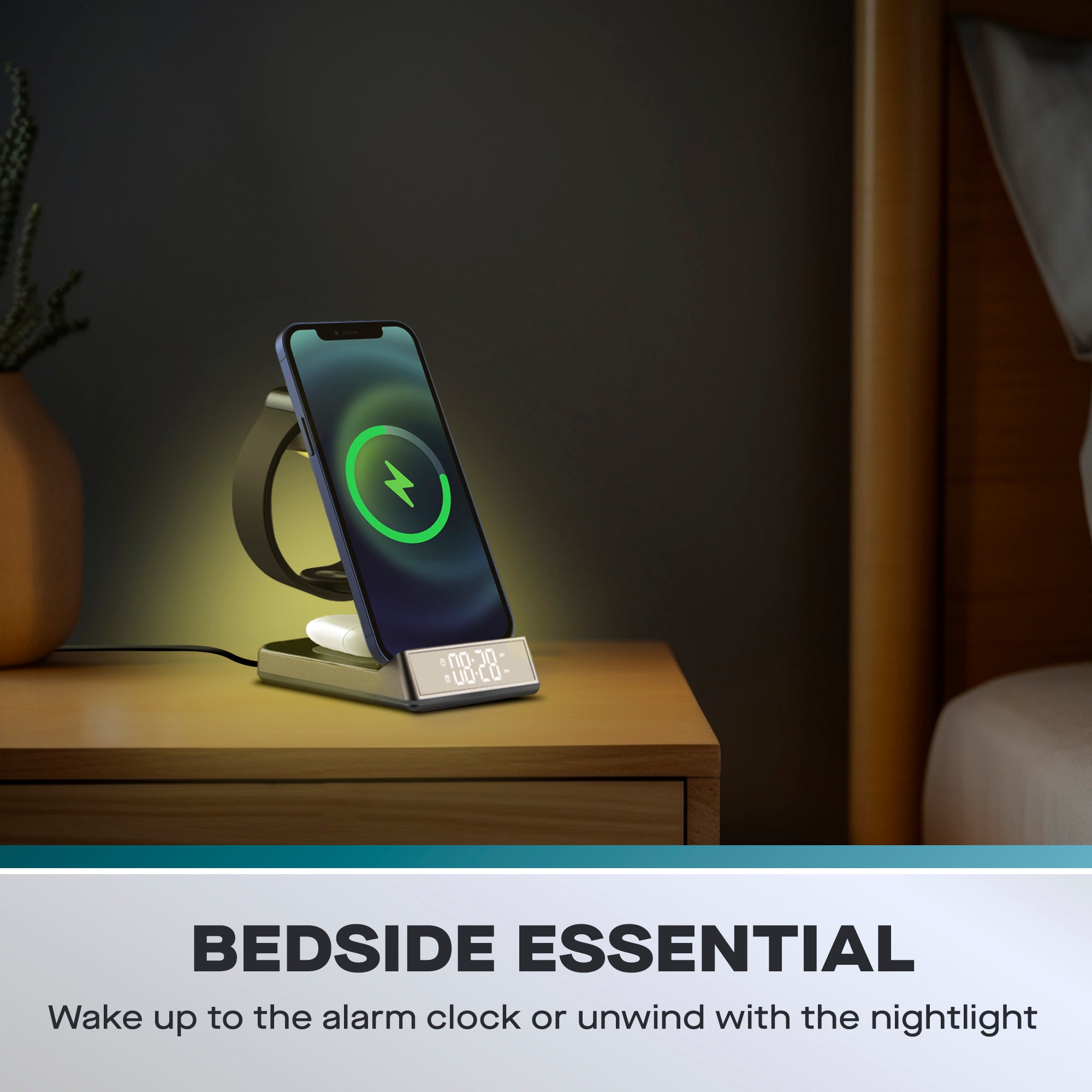 Daewoo 5-in-1 Foldable Wireless Charging Station