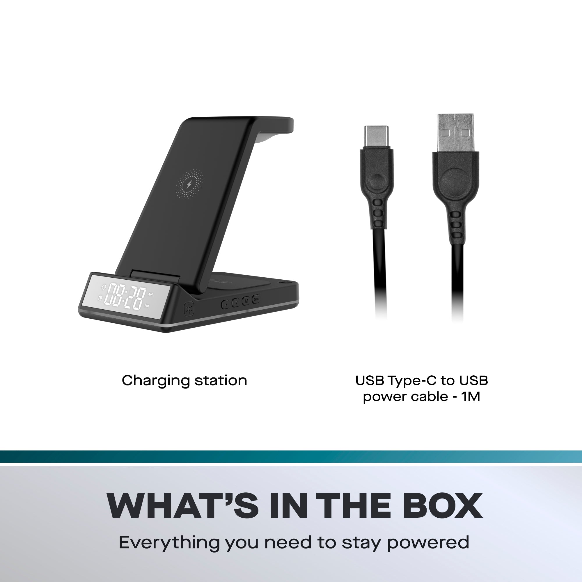 Daewoo 5-in-1 Foldable Wireless Charging Station