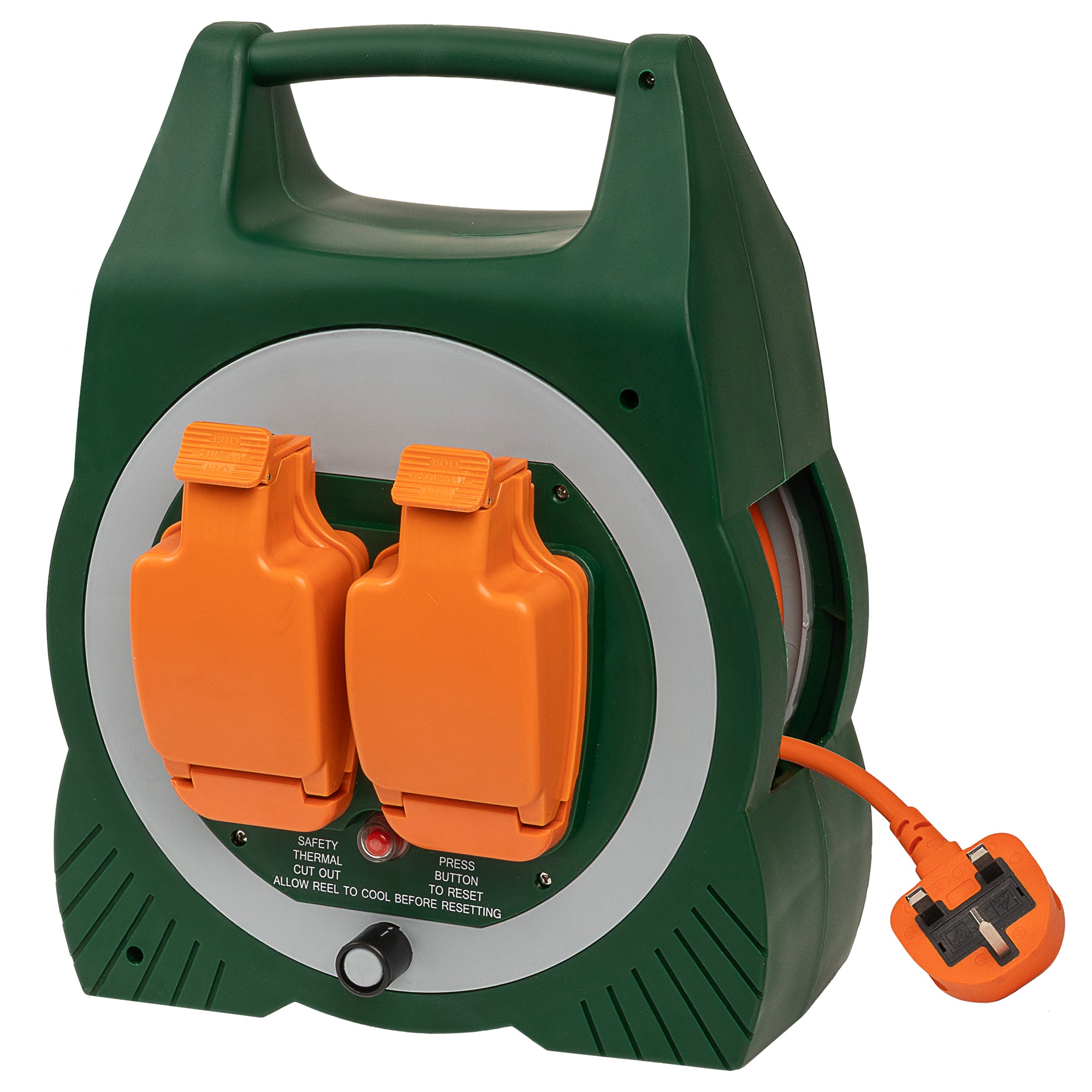 Daewoo 2-Way 15m Weatherproof Extension Reel