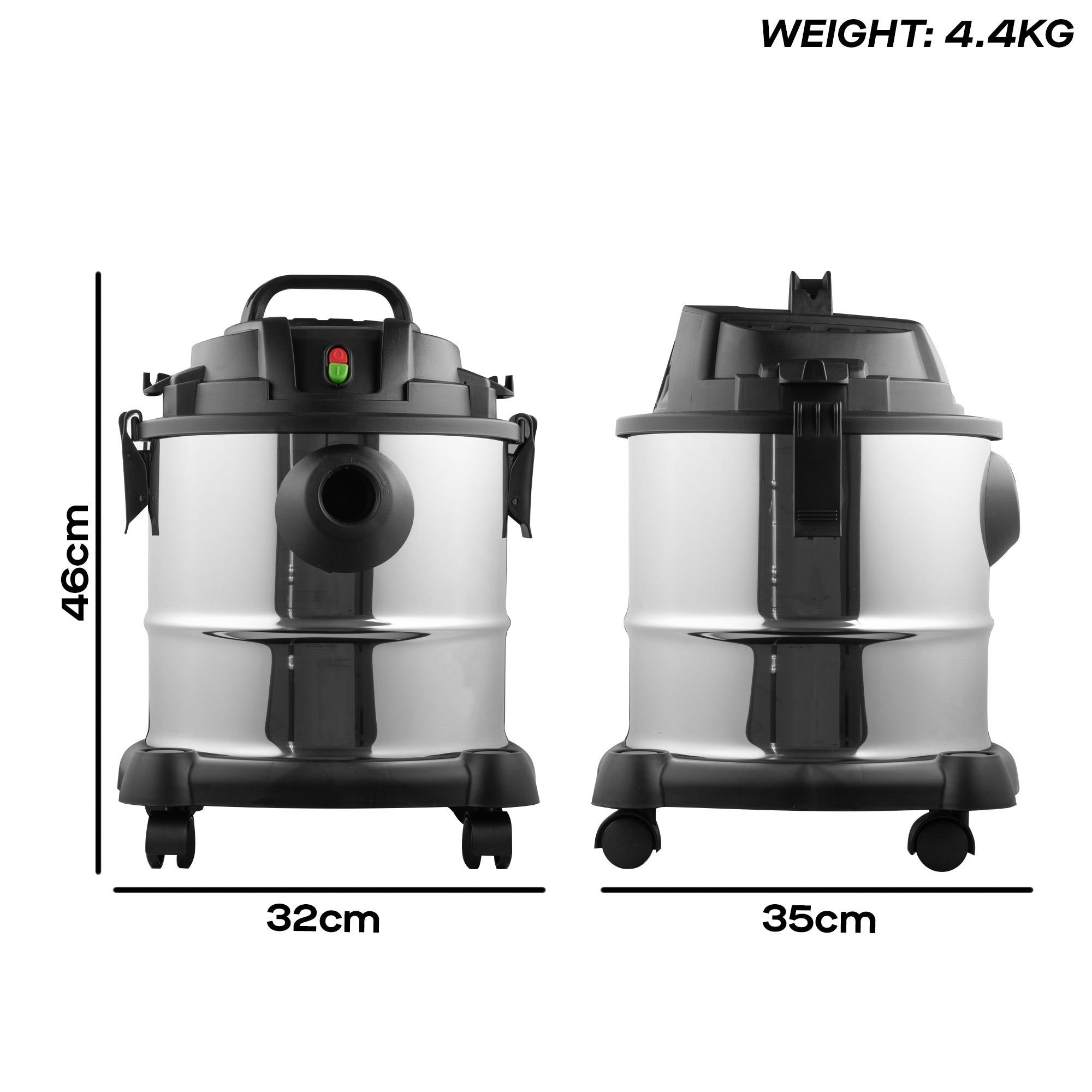 Daewoo 20L Wet & Dry Cylinder Vacuum Cleaner, 1000W