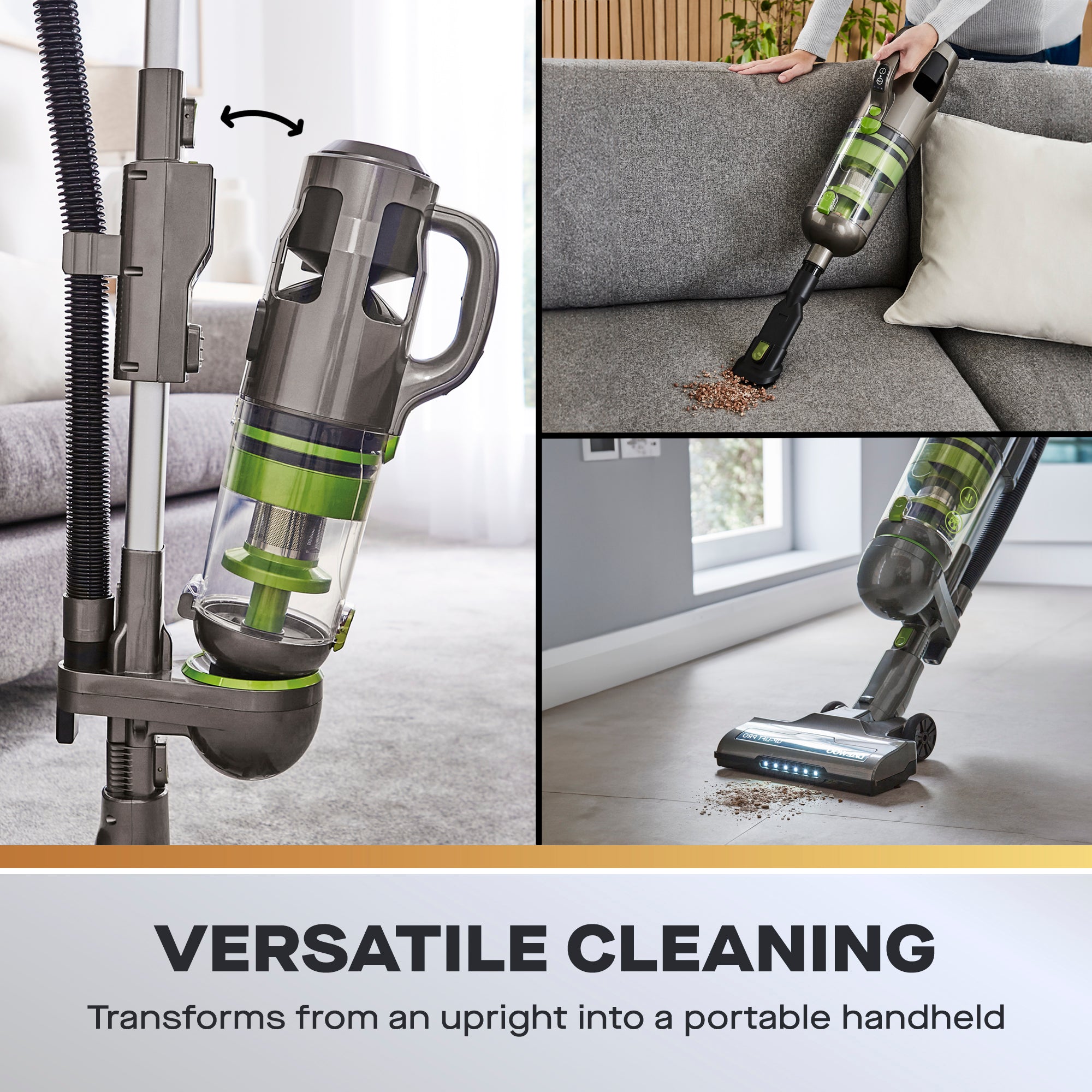Daewoo Tornado 250W Up-Lift Pro Cordless Upright Vacuum Cleaner