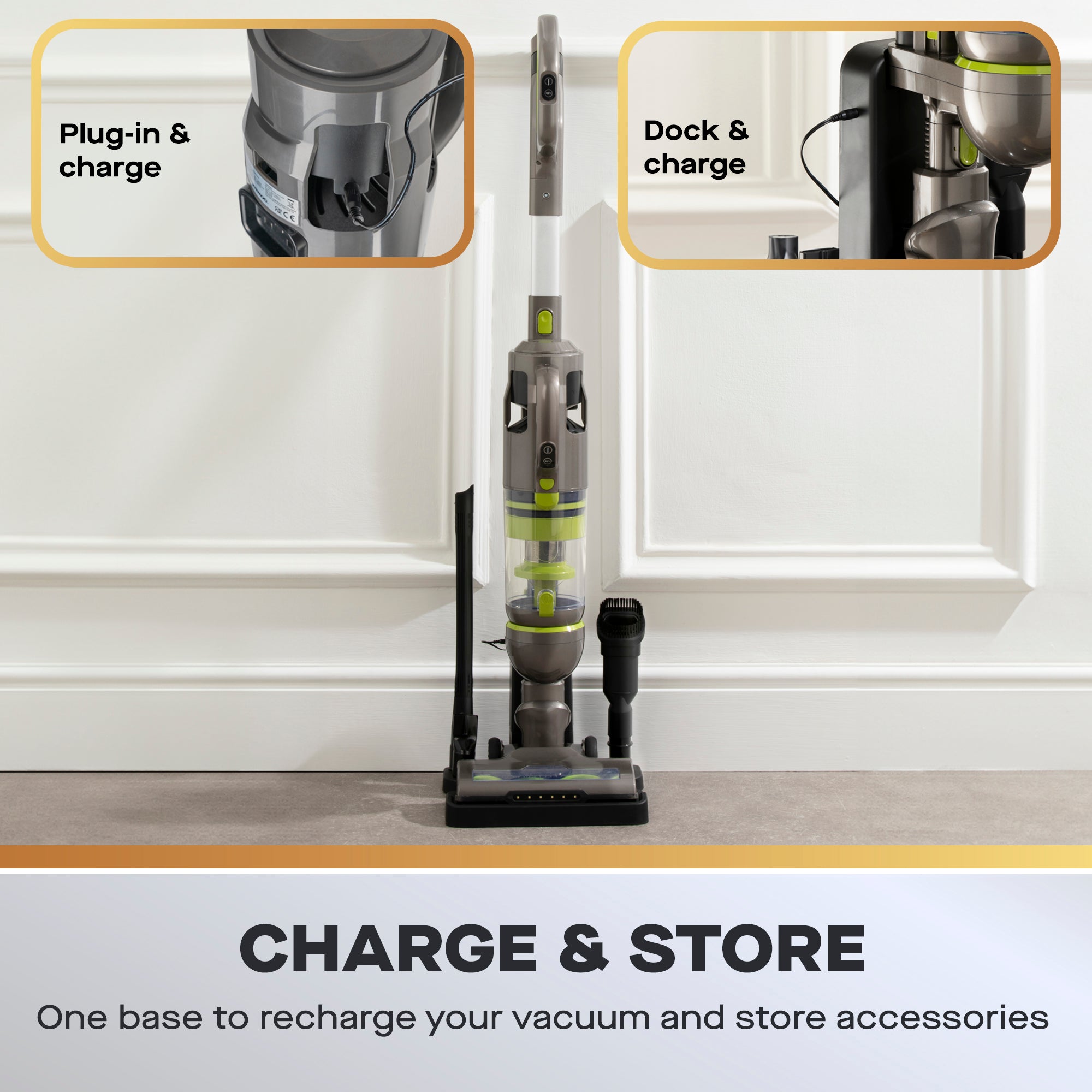 Daewoo Tornado 250W Up-Lift Pro Cordless Upright Vacuum Cleaner
