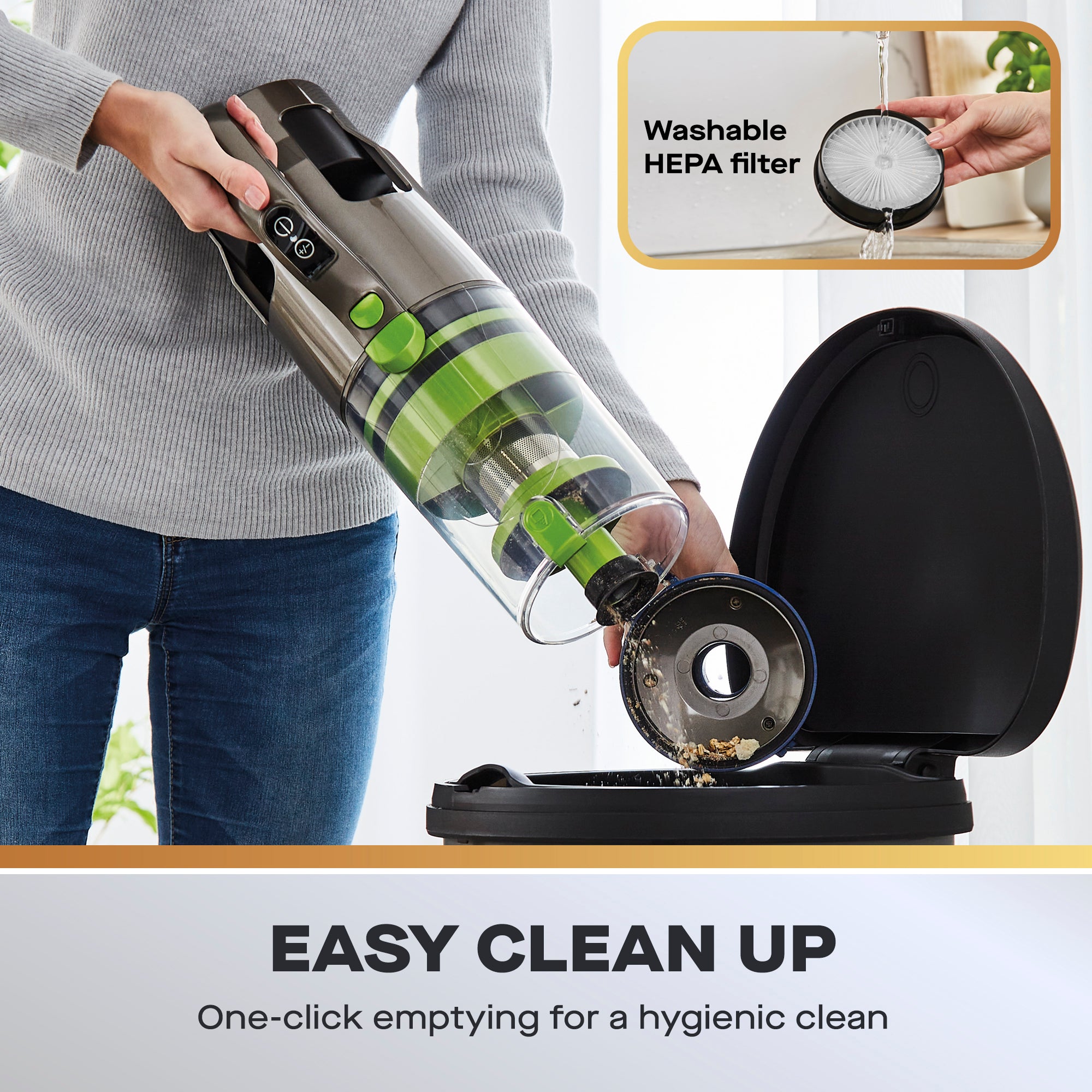Daewoo Tornado 250W Up-Lift Pro Cordless Upright Vacuum Cleaner