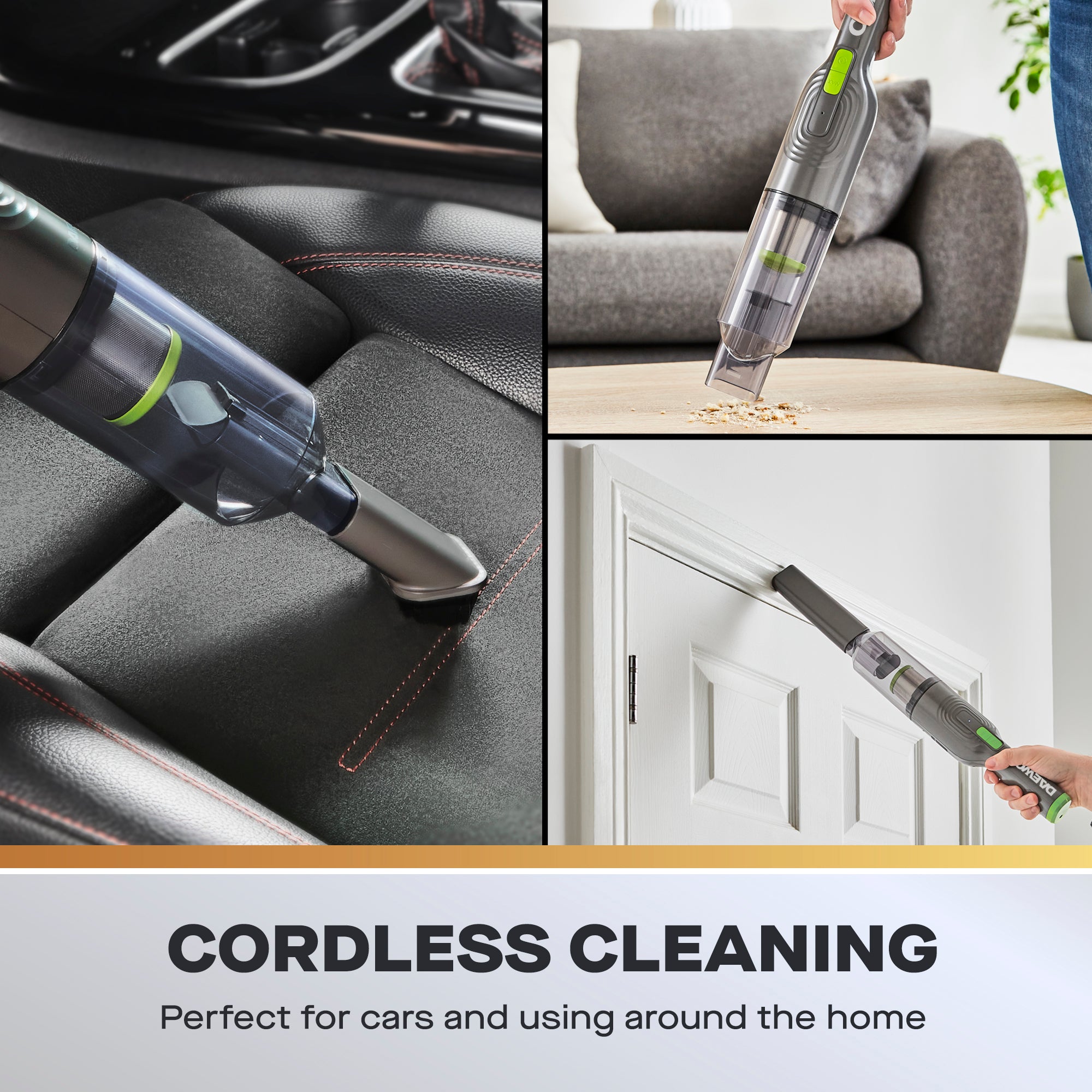 Daewoo 11.1V Compact Pro Cordless Handheld Vacuum Cleaner