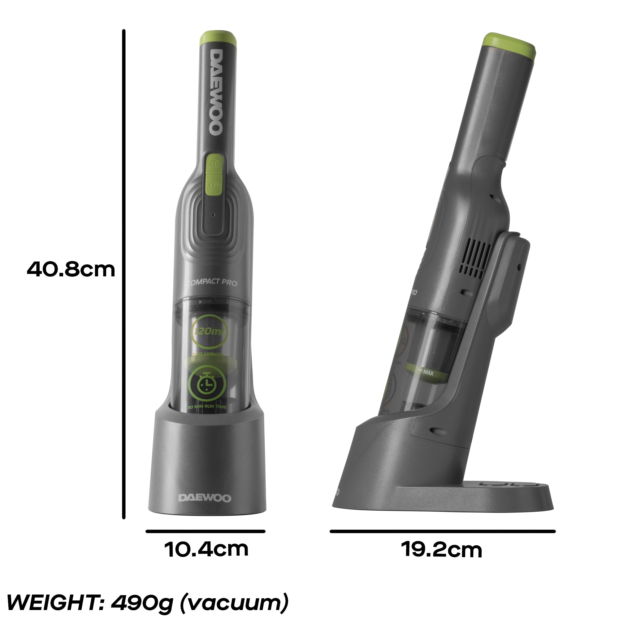Daewoo 11.1V Compact Pro Cordless Handheld Vacuum Cleaner