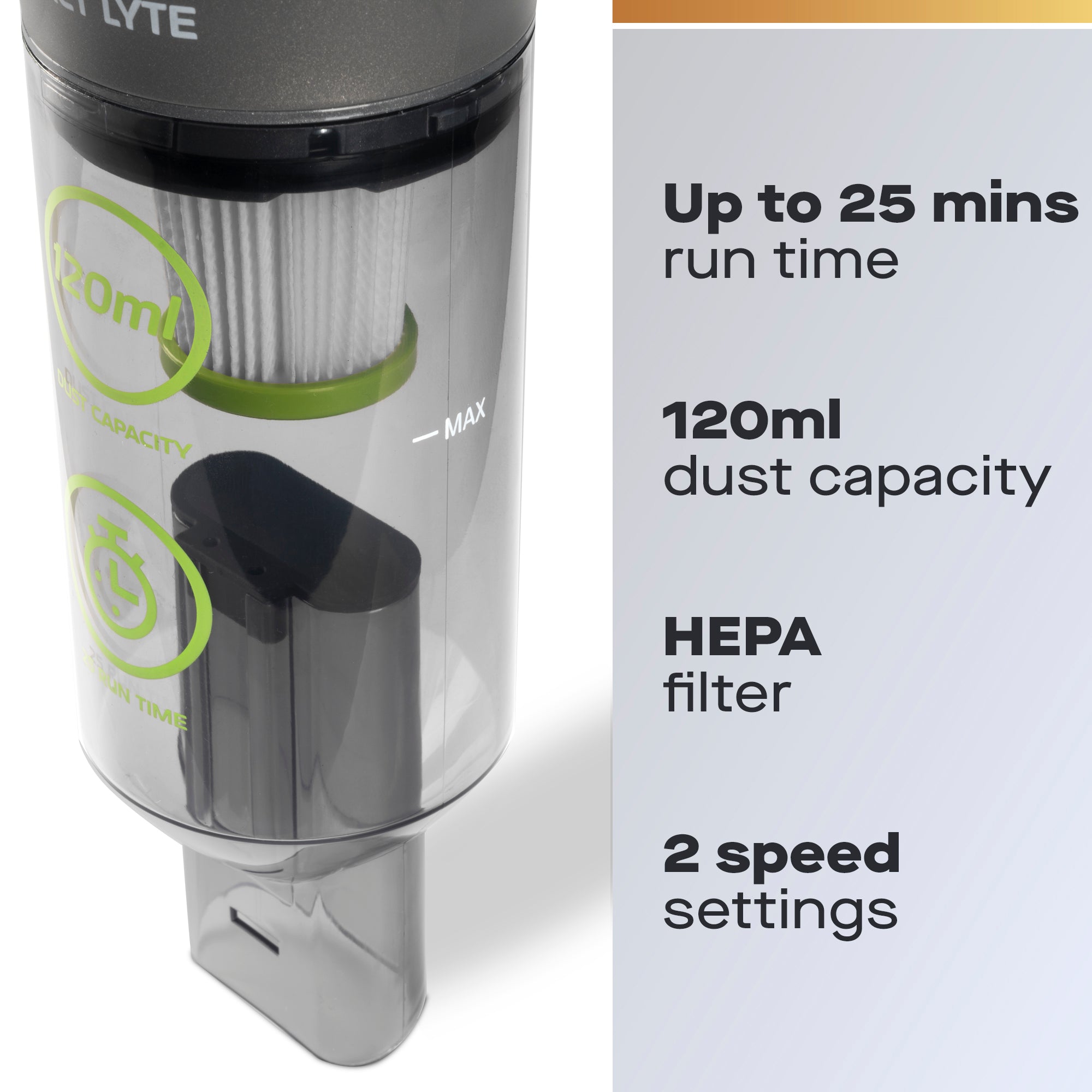 Daewoo 7.4V Compact Lyte Cordless Handheld Vacuum Cleaner