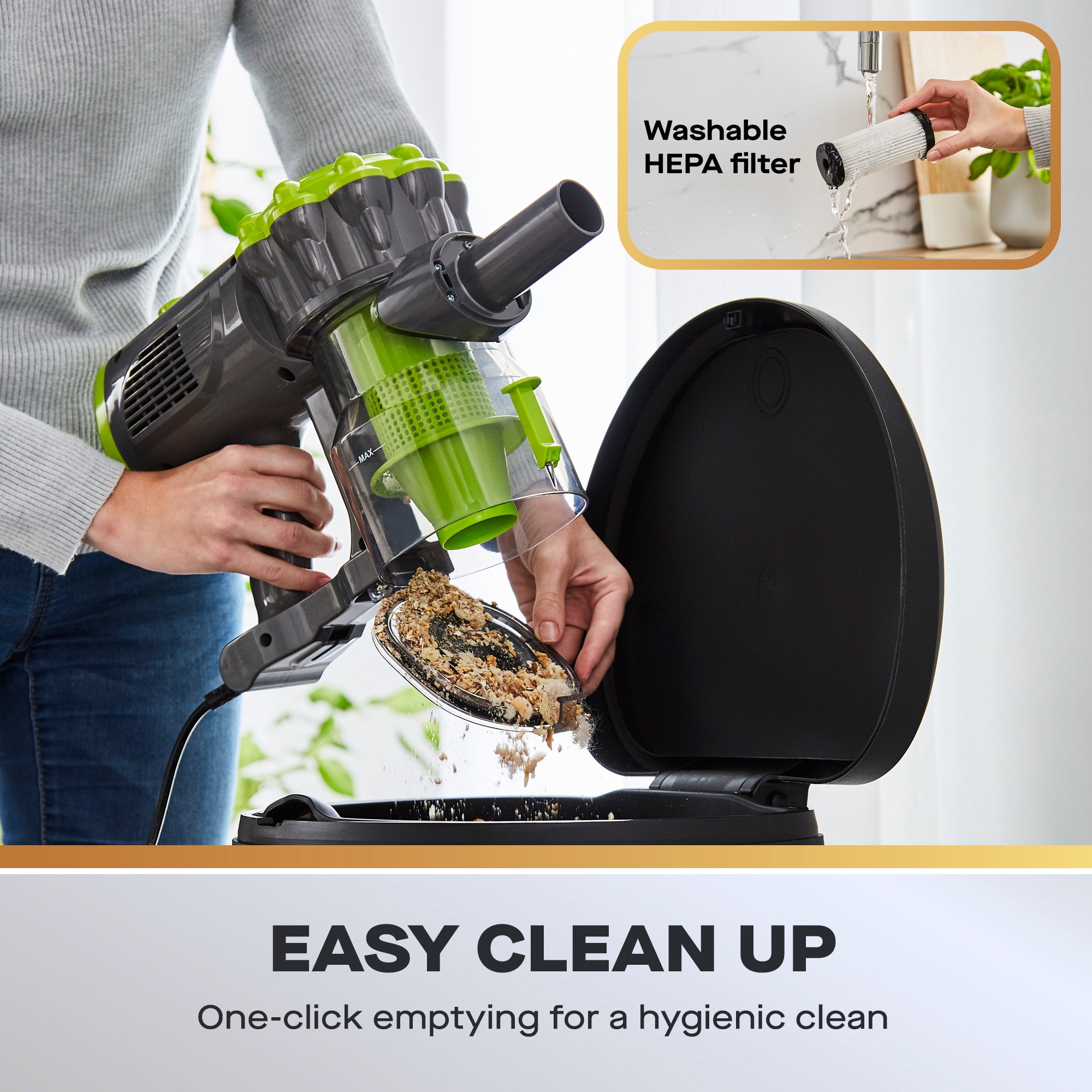 Daewoo Cyclone Essential Corded 3-in-1 Handheld Vacuum Cleaner