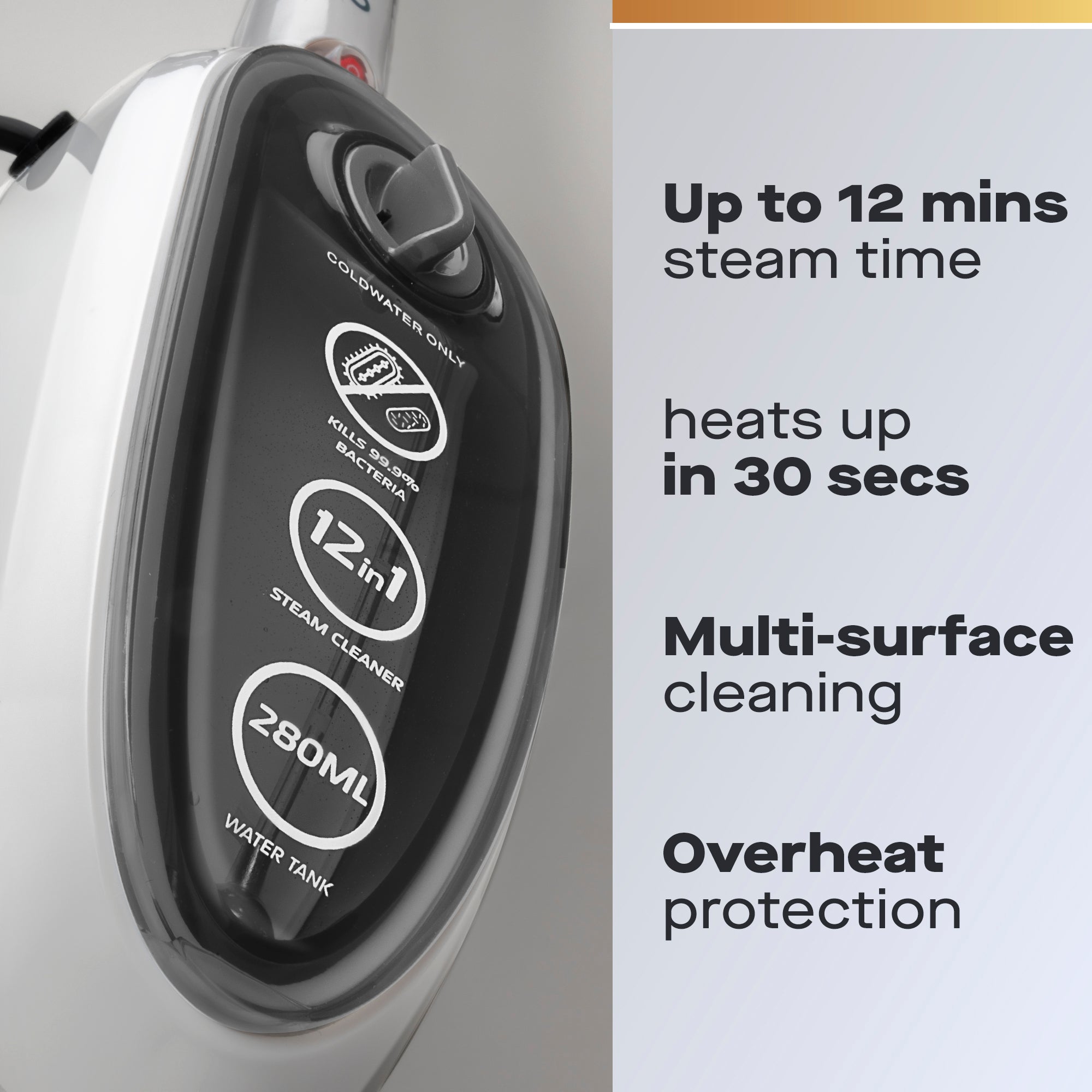 Daewoo 12-in-1 Steam Mop & Handheld Steam Cleaner
