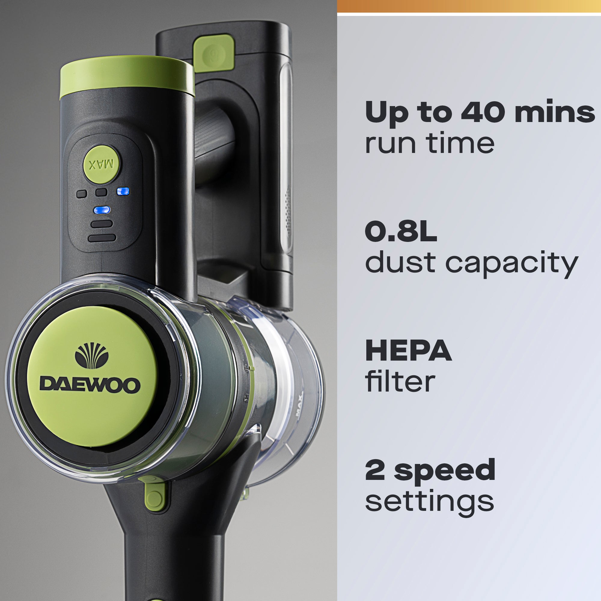 Daewoo Cyclone Freedom 2.0 2-in-1 Cordless Vacuum Cleaner