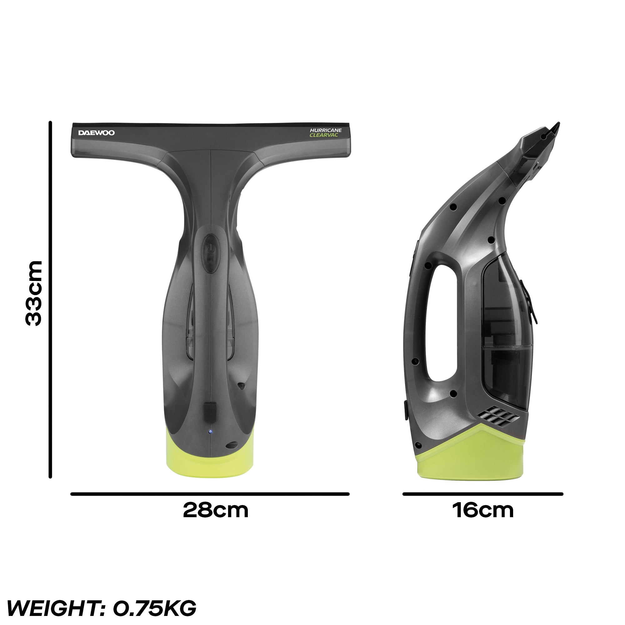 Daewoo Hurricane Clearvac Rechargeable Handheld Window Vac