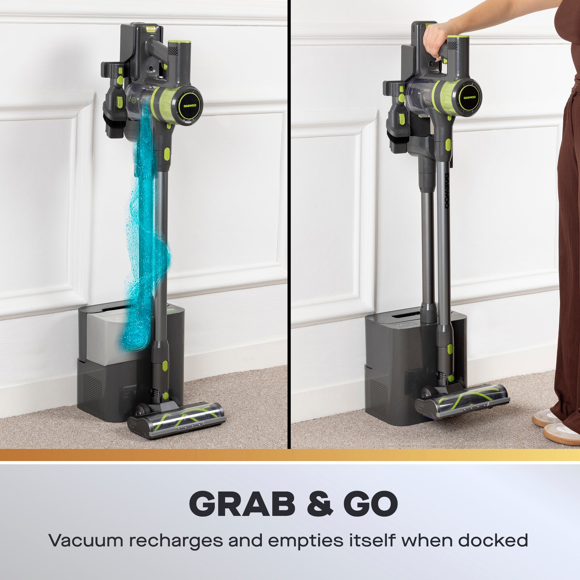 Daewoo Cyclone Freedom Cordless Vacuum Cleaner with Auto Empty System