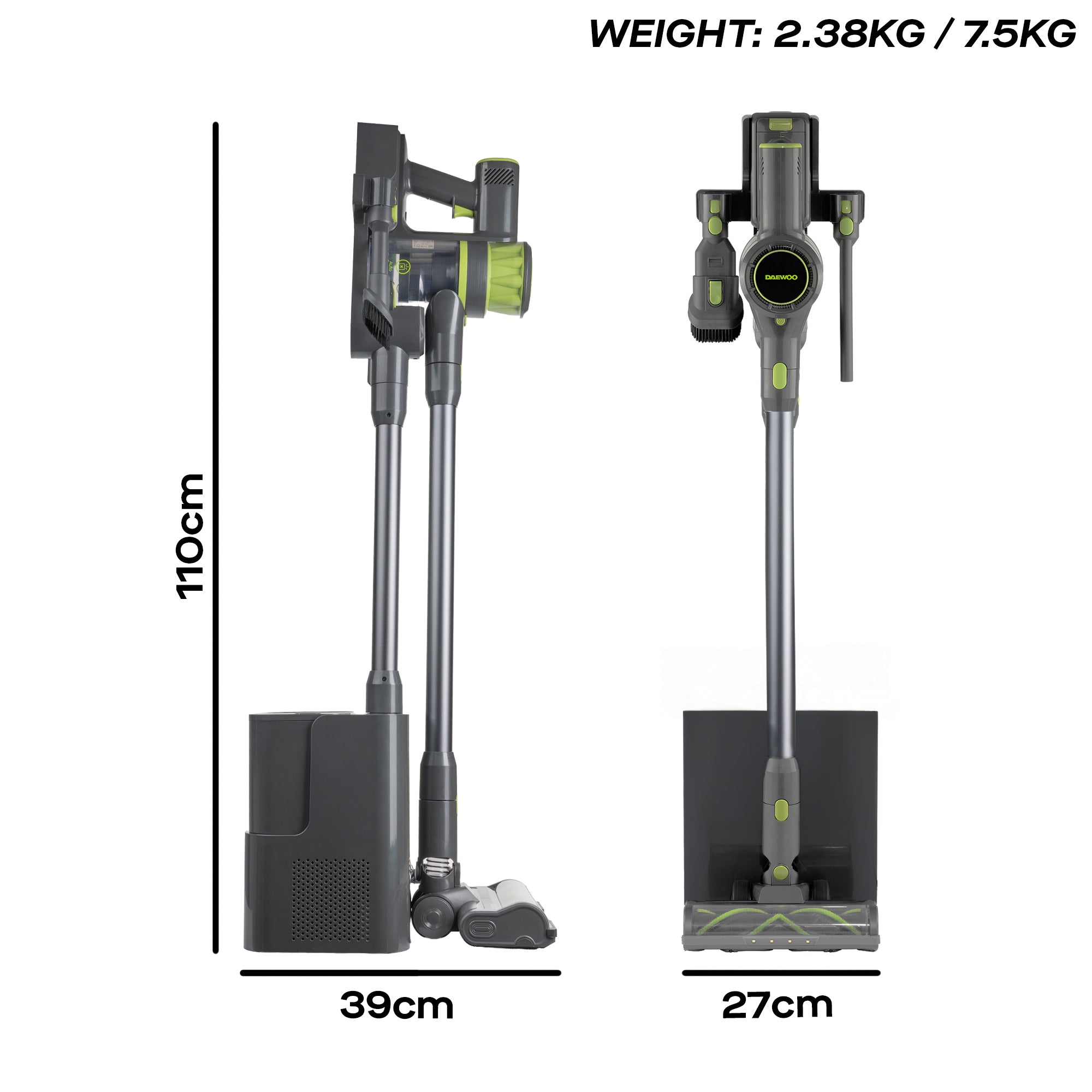 Daewoo Cyclone Freedom Cordless Vacuum Cleaner with Auto Empty System