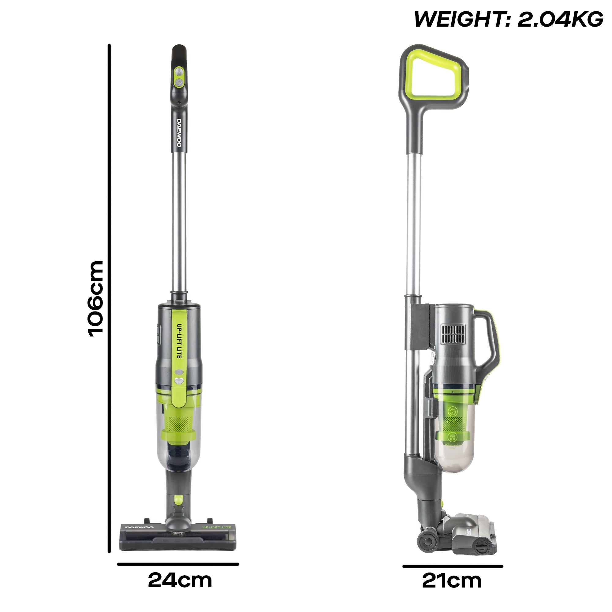 Daewoo Tornado 2-in-1 Up-Lift Lite Upright Cordless Vacuum Cleaner