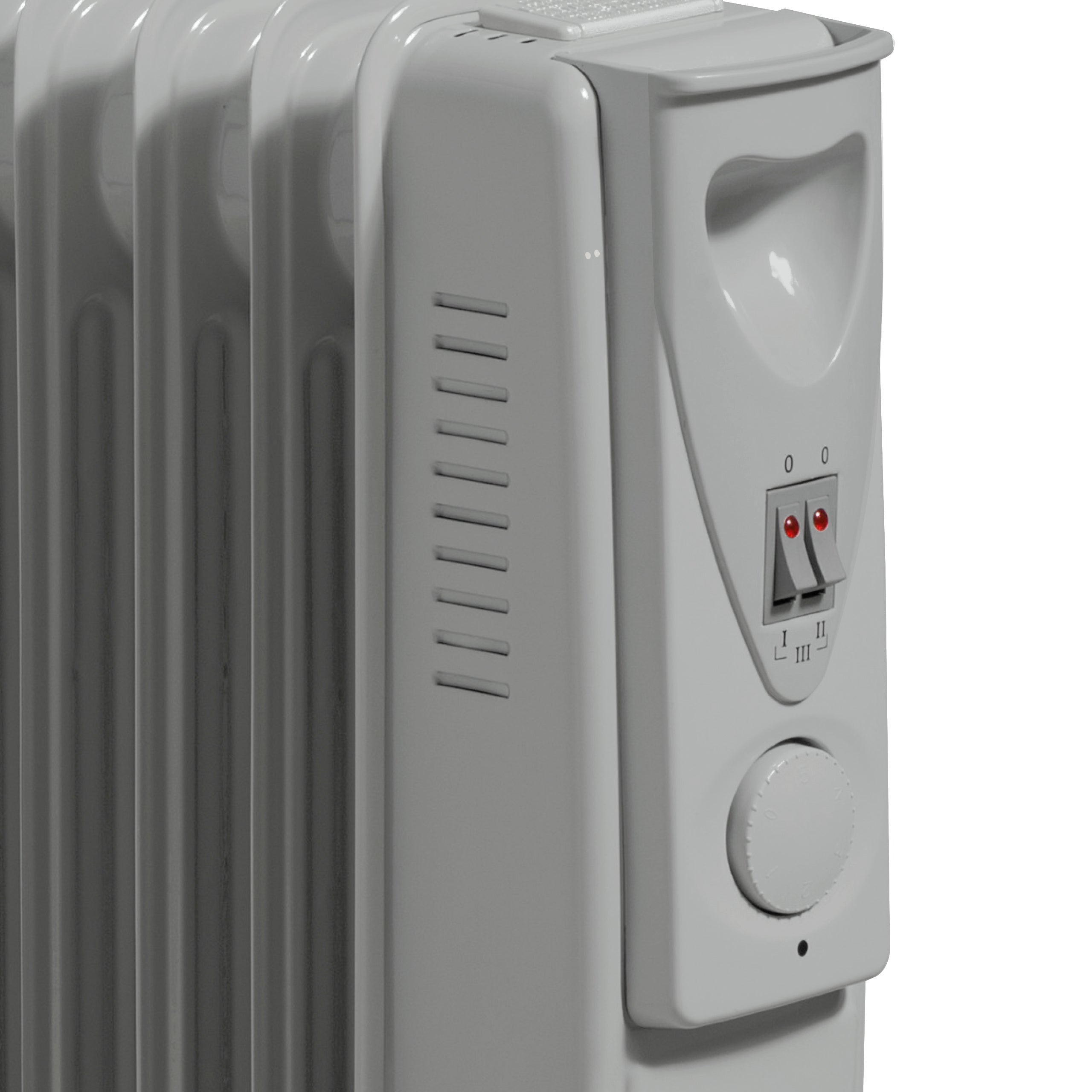 Daewoo 1500W Oil Filled Radiator with Thermostat Control