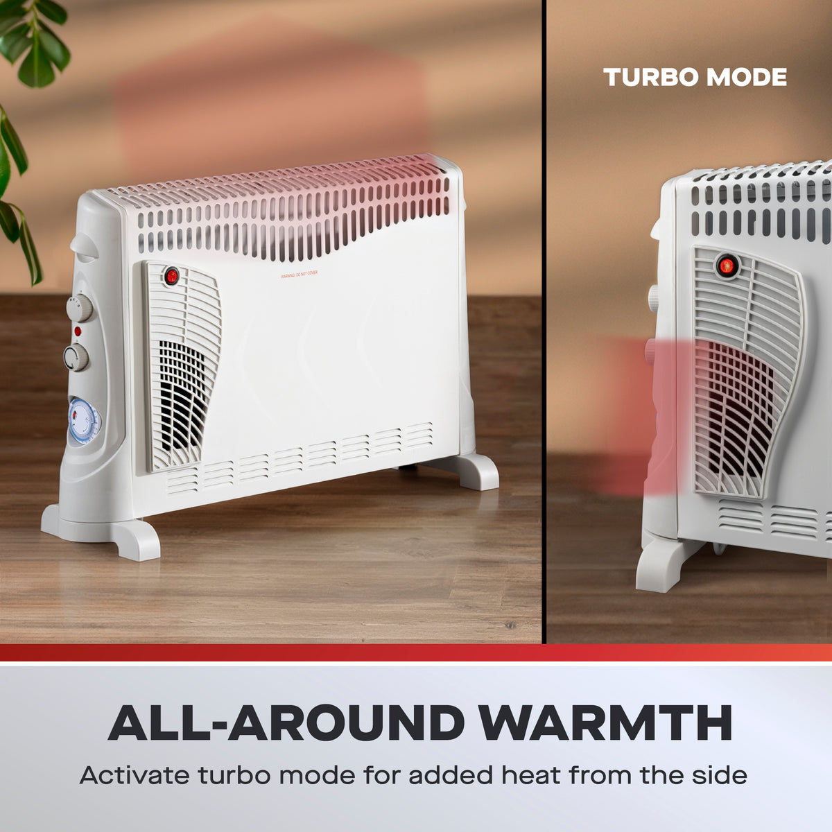 Daewoo 2000W Convector Heater with 3 Heat Settings & Timer