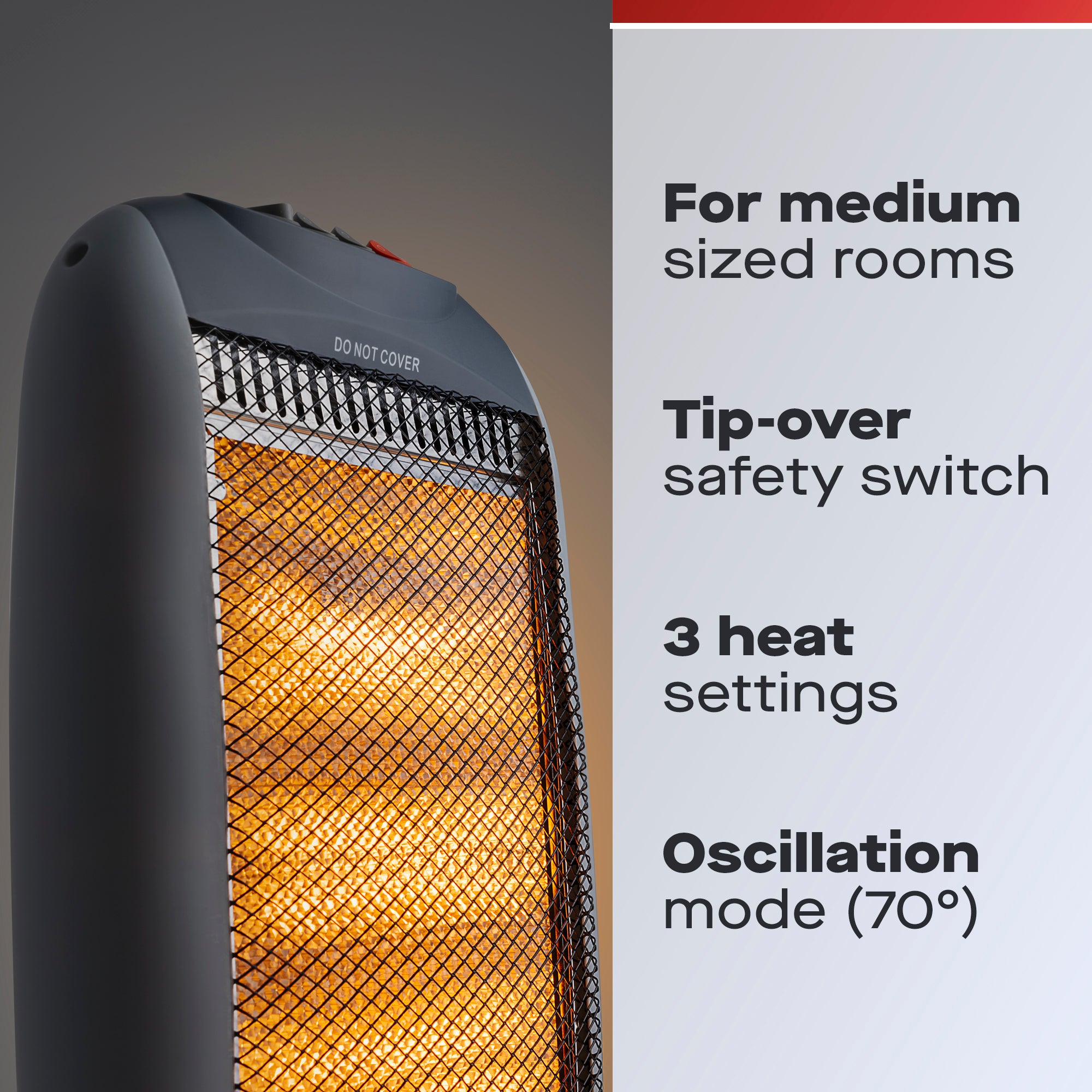 Daewoo 1200W Halogen Heater