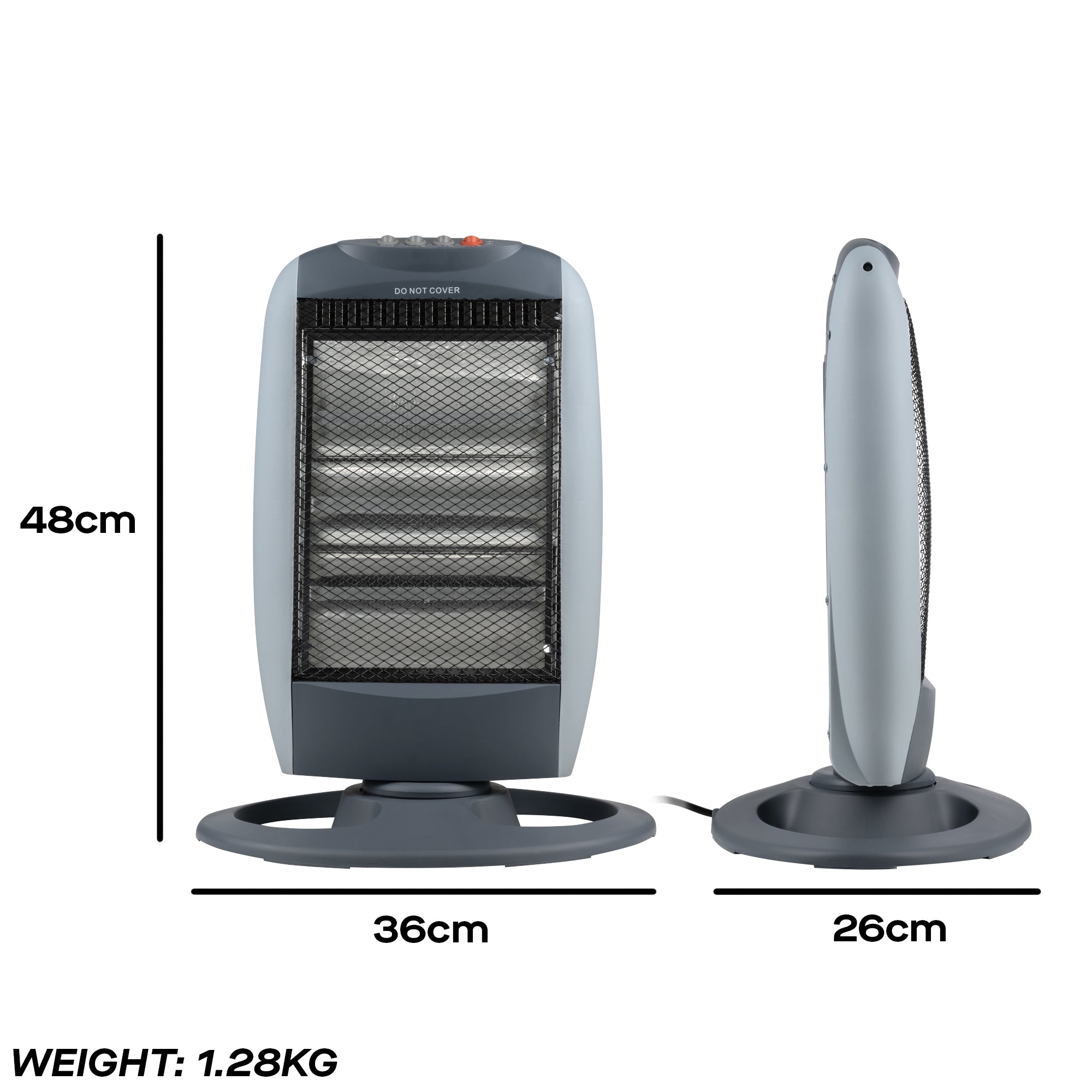 Daewoo 1200W Halogen Heater
