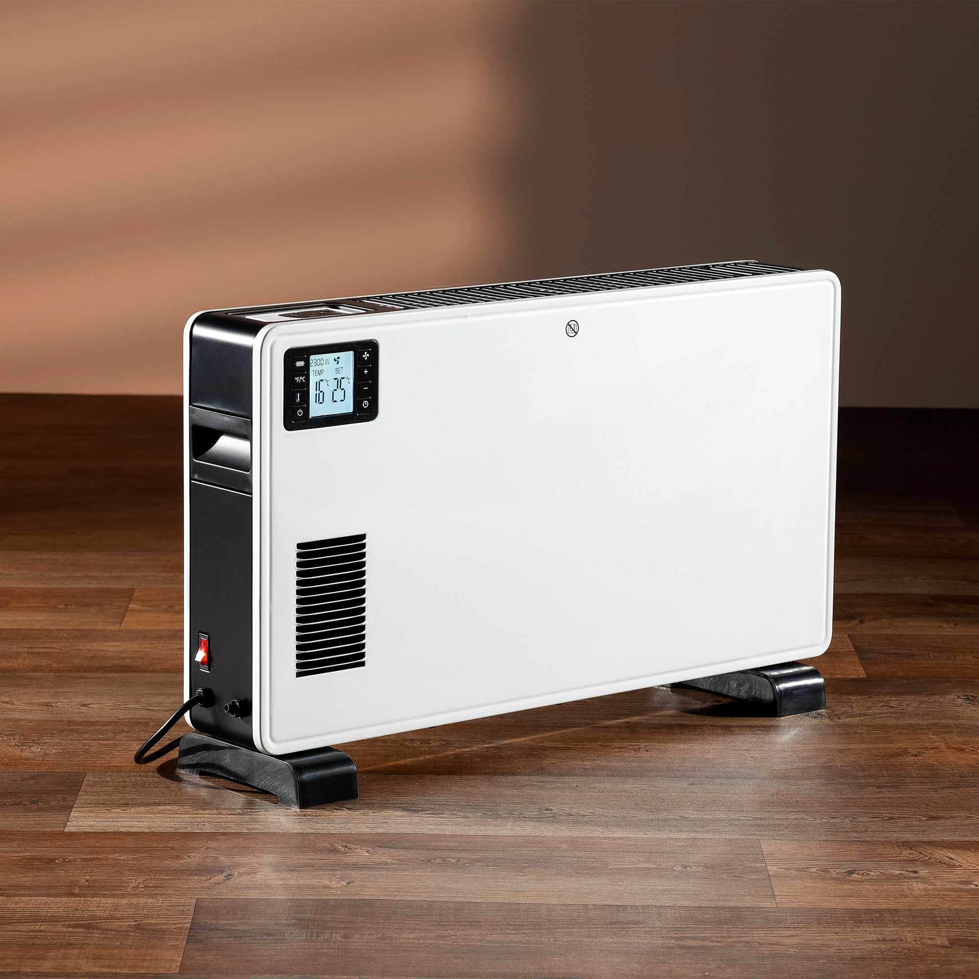 Daewoo 2300W White Convector Heater with LCD Display & Remote Control