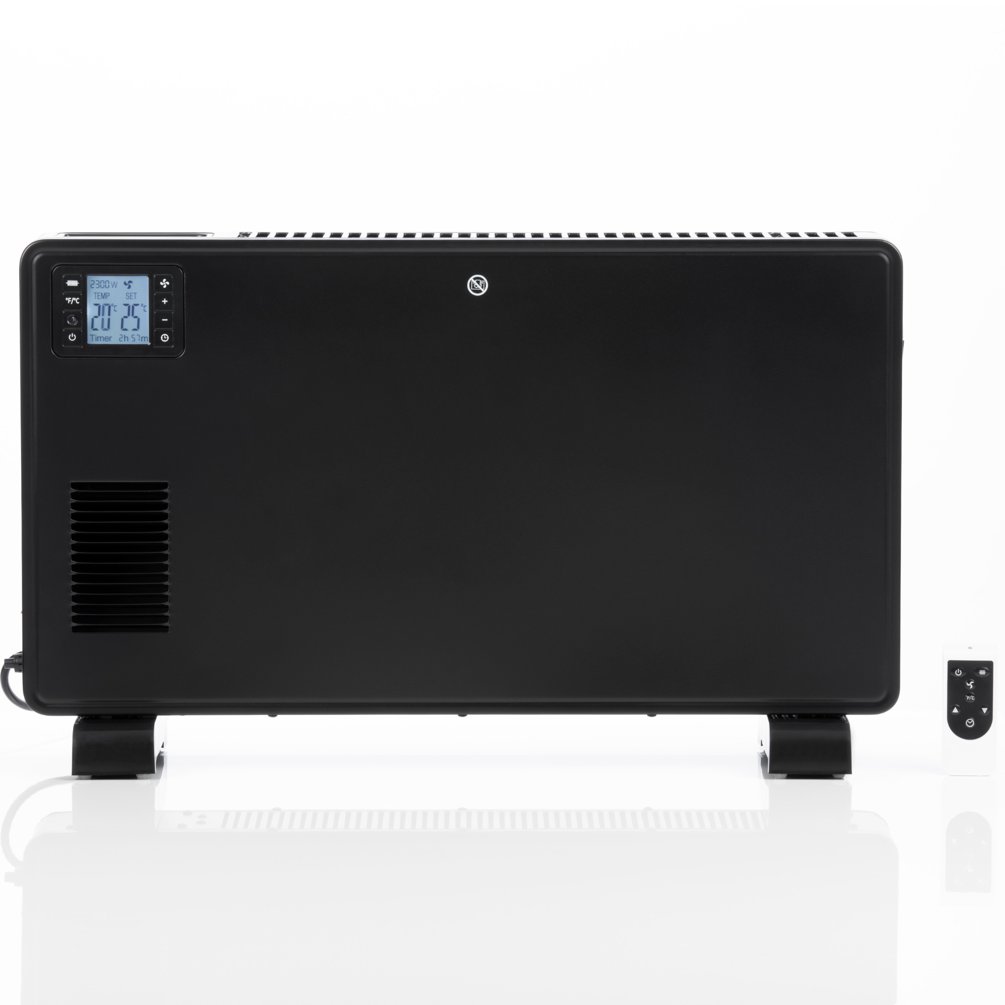 Daewoo 2300W Black Convector Heater with LCD Display & Remote Control