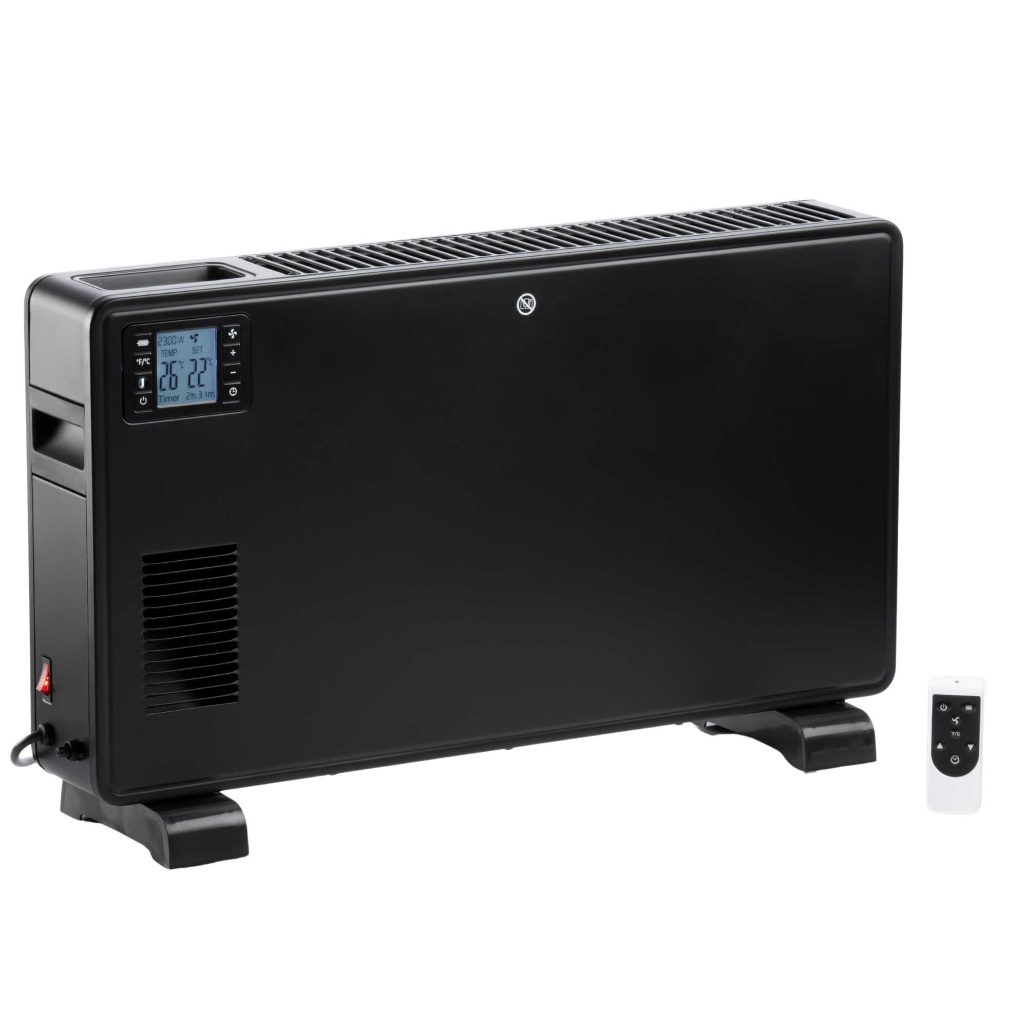 Daewoo 2300W Black Convector Heater with LCD Display & Remote Control