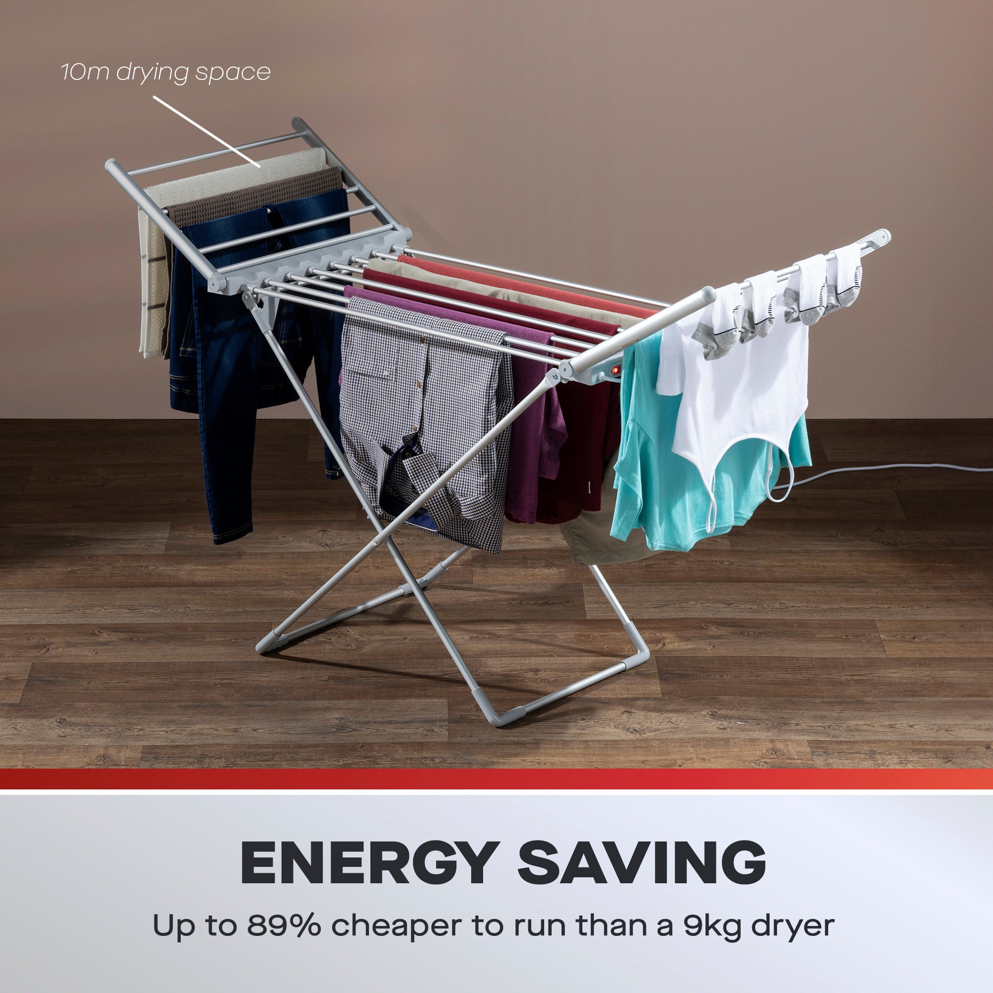 Daewoo Foldable Winged Electric Heated Clothes Airer