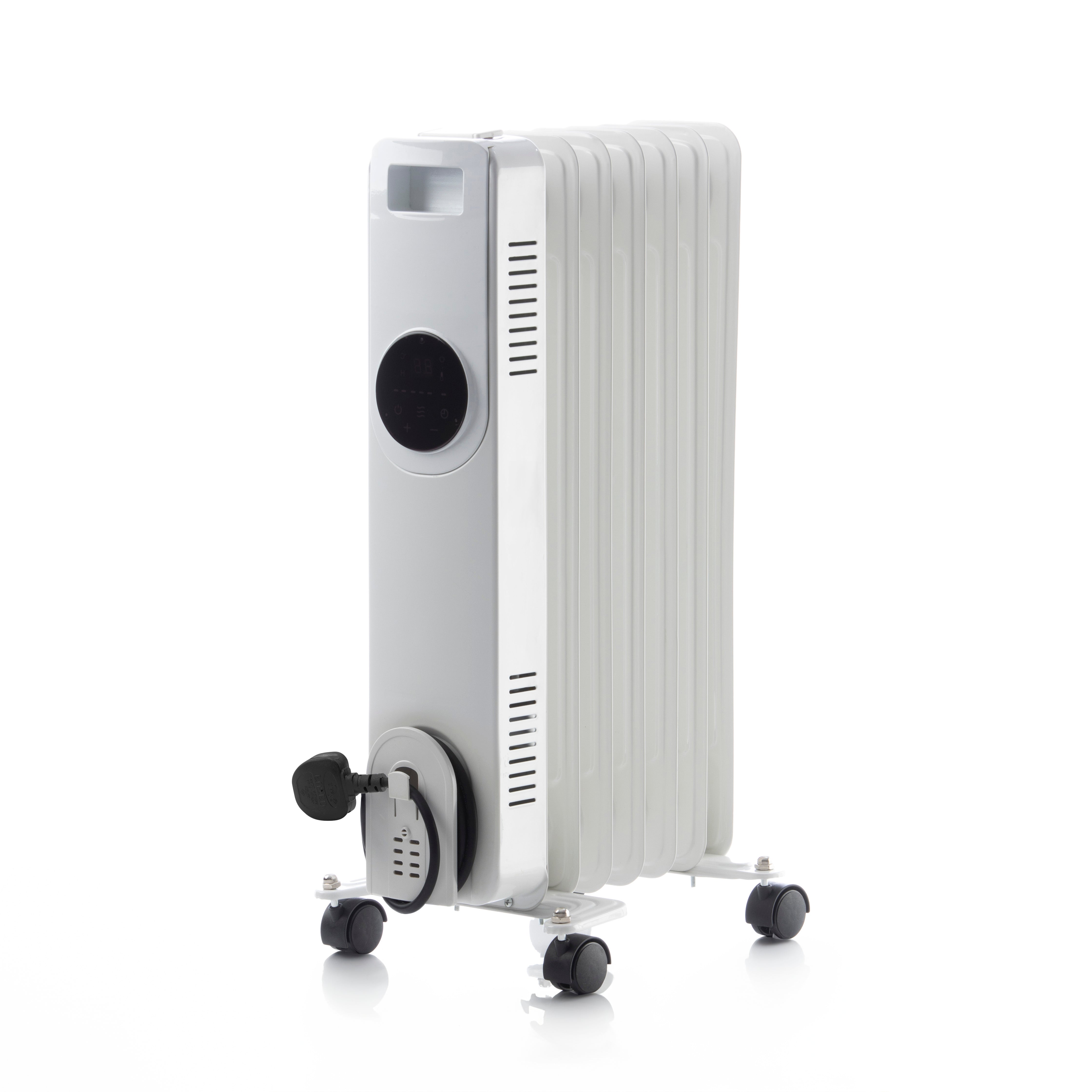 Daewoo 2500W Oil Filled Radiator with LED Display & Remote Control