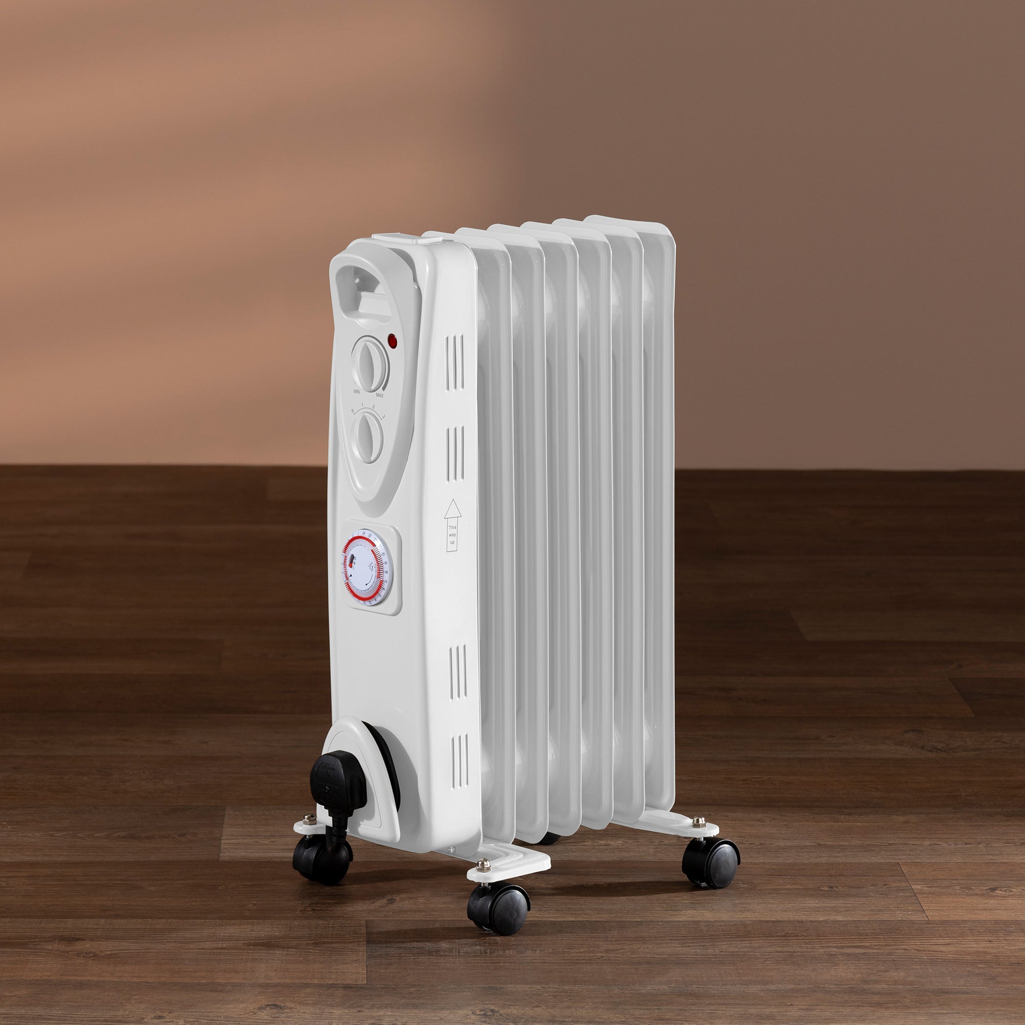 Daewoo 1500W Oil Filled Radiator with Timer