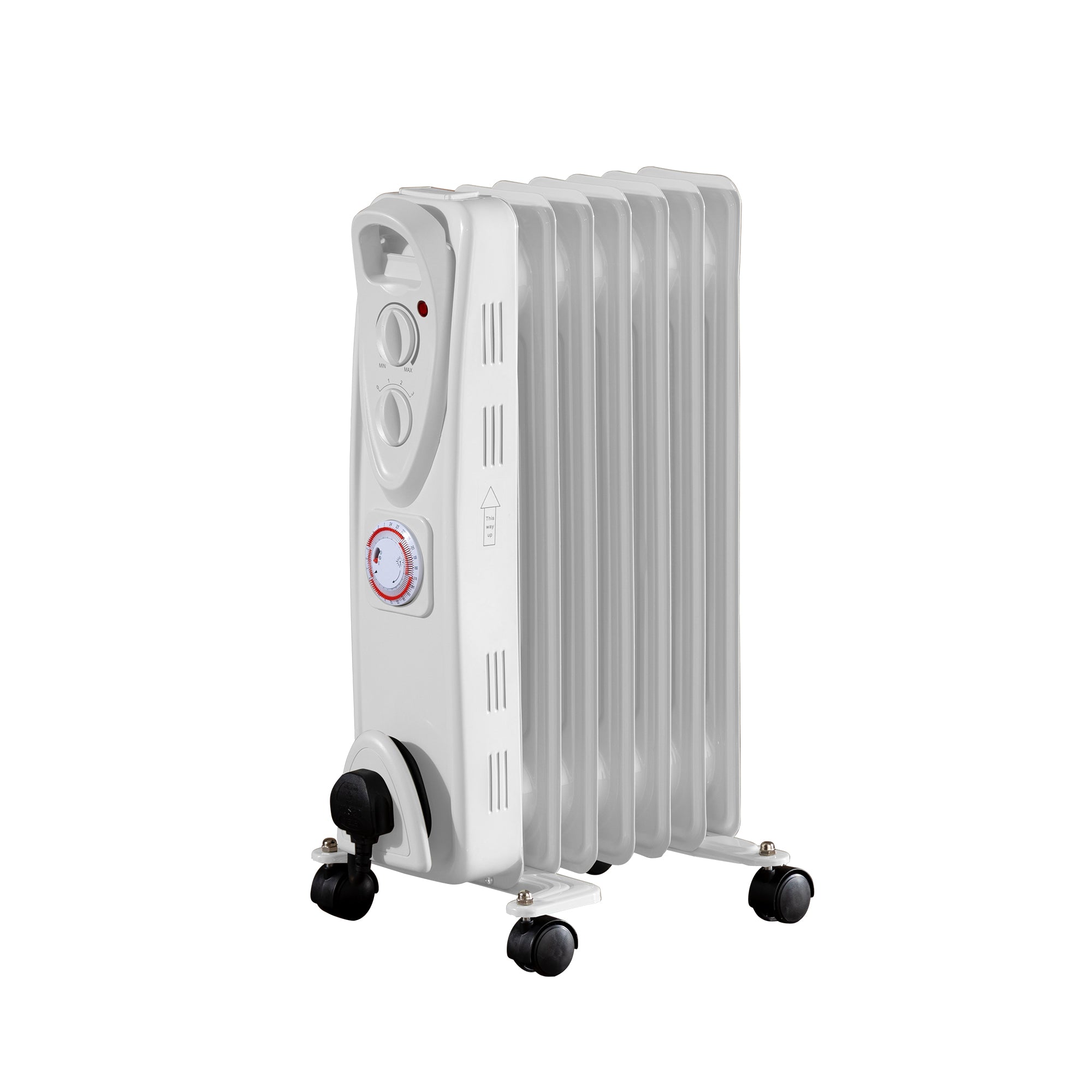 Daewoo 1500W Oil Filled Radiator with Timer