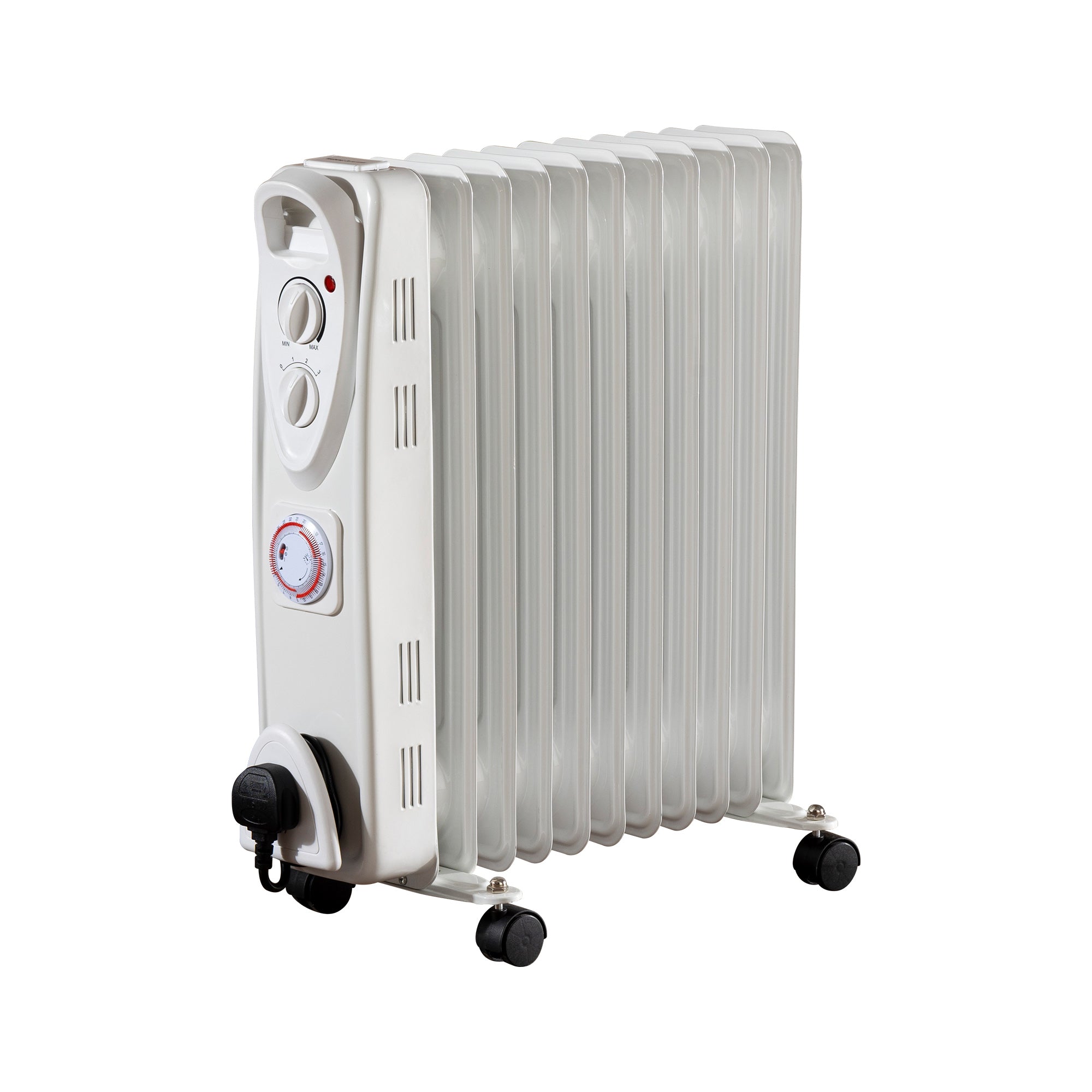 Daewoo 2500W Oil Filled Radiator with Timer & Thermostat
