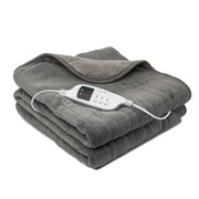 Daewoo Grey Heated Over Throw Blanket