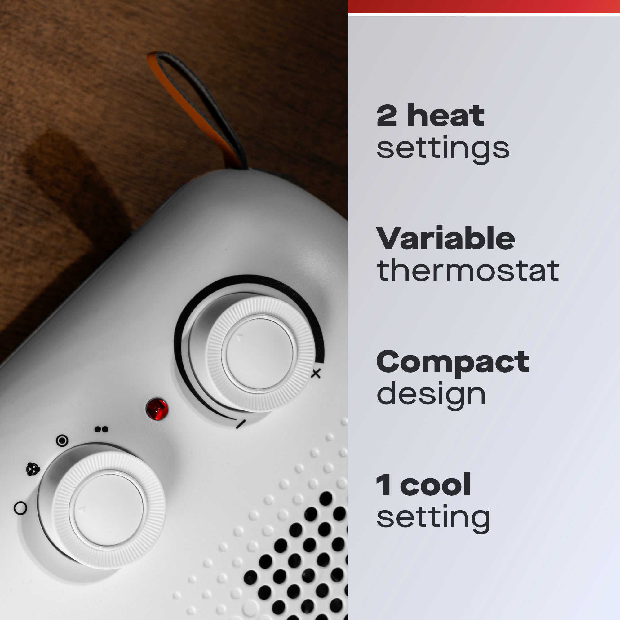 Daewoo 2000W Portable Fan Heater