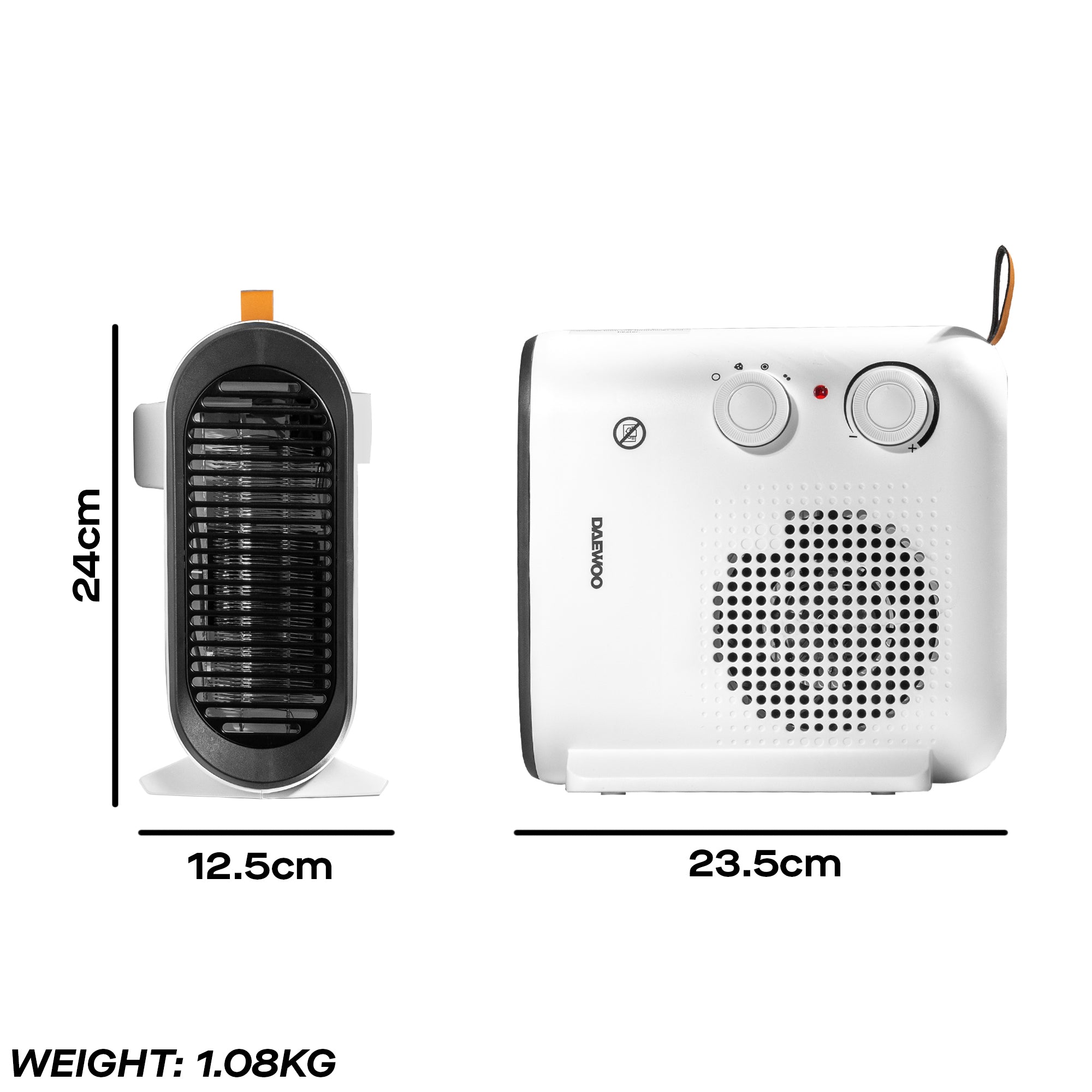 Daewoo 2000W Portable Fan Heater