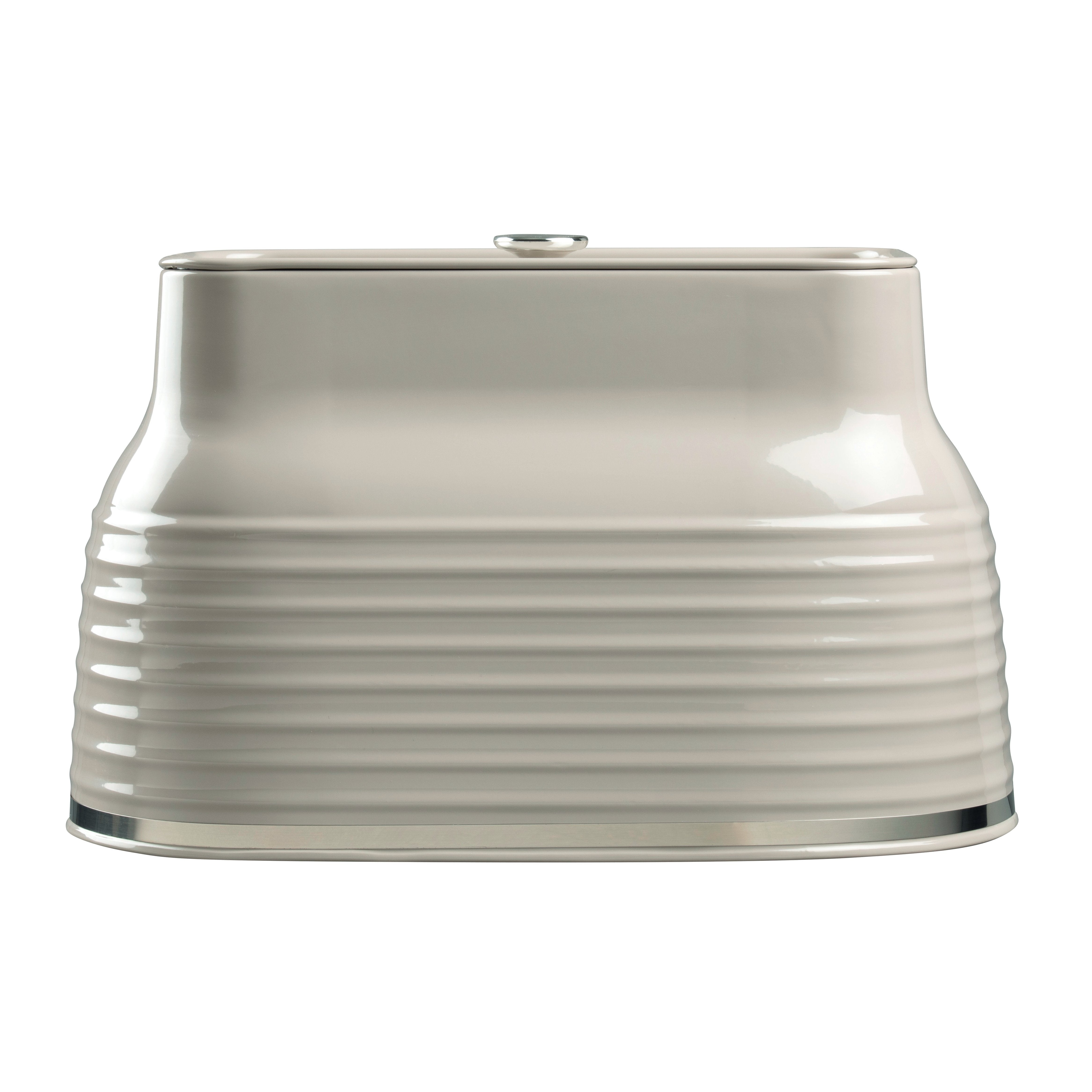Daewoo Taupe Sienna Steel Bread Bin